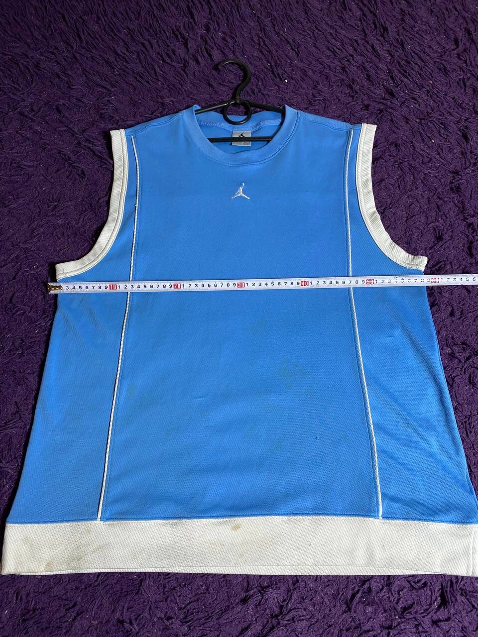 Jordan Brand × Vintage Vintage 90s Jordan T-shirt center Logo Y2K Ultra Rare Size US L / EU 52-54 / 3 - 11 Thumbnail