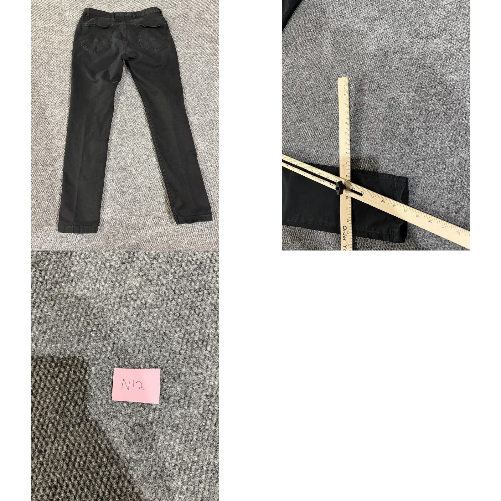 Zara VINTAGE? No — Zara Jeans Mens 32x30 Black Slim Tapered Stretch Denim Pants Dark Wash Casual Size US 32 / EU 48 - 8 Thumbnail