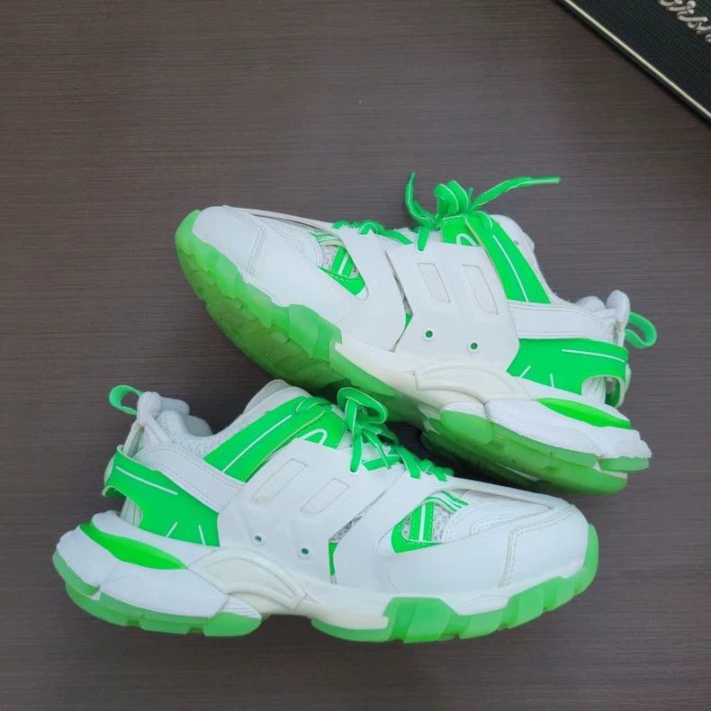 Balenciaga Balenciaga Track Sneakers in White Green-2506 Size US 6 / EU 39 - 5 Thumbnail