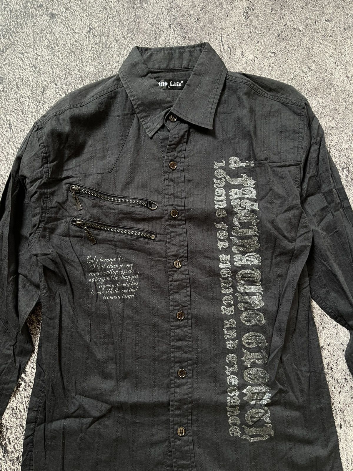 Japanese Brand Y2K Wild Life ifsixwasnine punk shirt Size US M / EU 48-50 / 2 - 3 Thumbnail