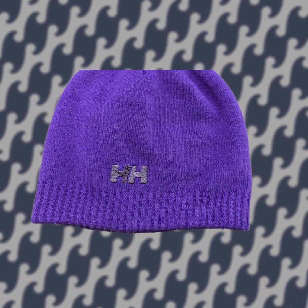 Helly Hansen VINTAGE Helly Hansen Purple Beanie Hat One Size Acrylic Stretch Unisex Adults Beanie Purple Knit Stretch Adult One Size Mens Womens Girls Boys Size ONE SIZE - 1 Thumbnail