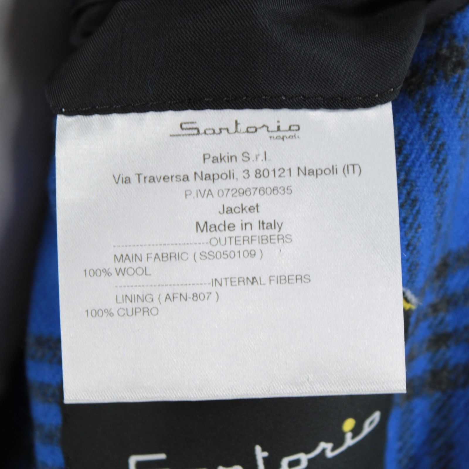 SARTORIO Sartorio Sport Coat Size 44 Regular US in Blue Size 44R - 9 Thumbnail