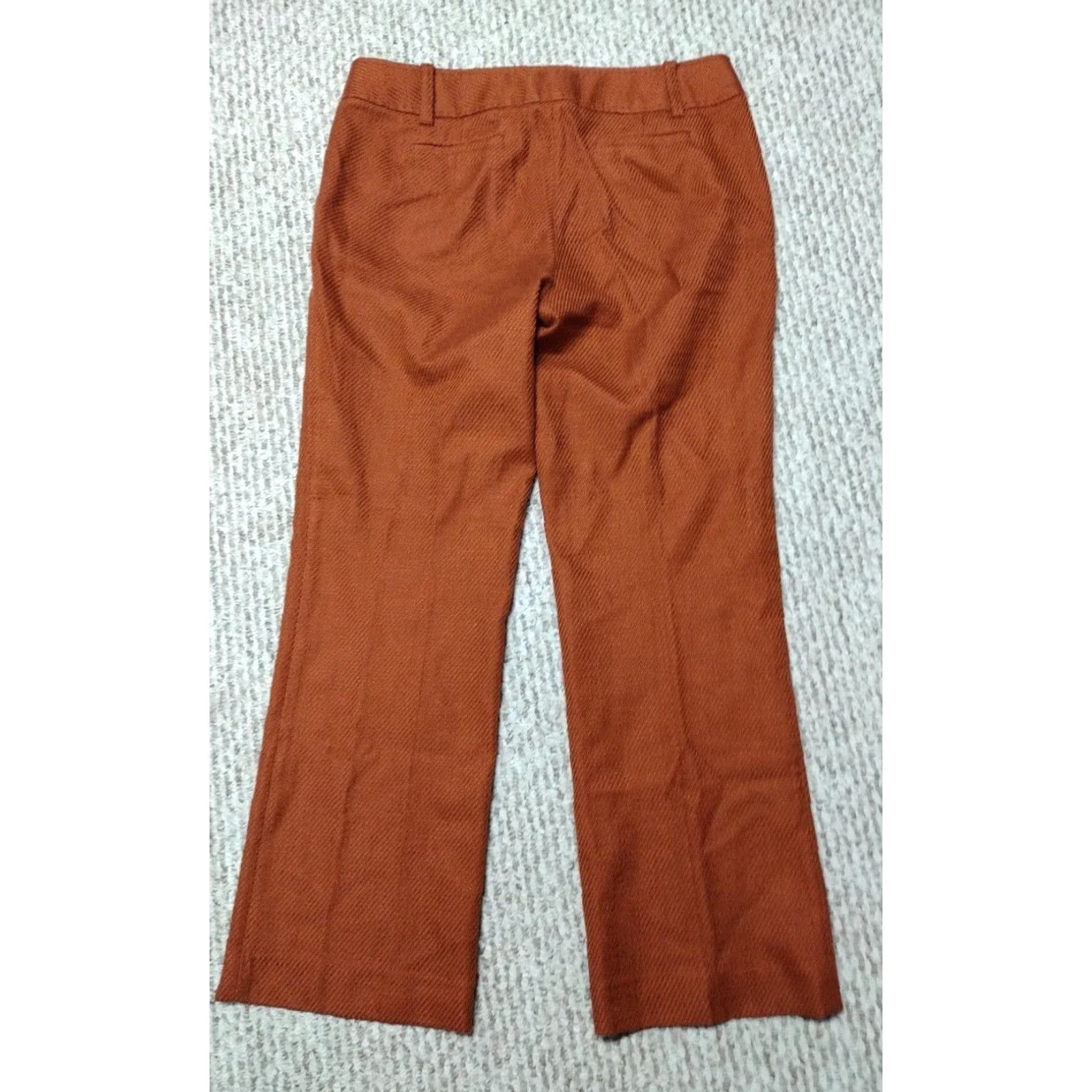 Tory Burch Tory Burch Orange Woven Pants Womens Cotton Retro Wide-Leg 6 Orange Retro Womens Tory Burch Pants Size 28" / US 6 / IT 42 - 5 Thumbnail