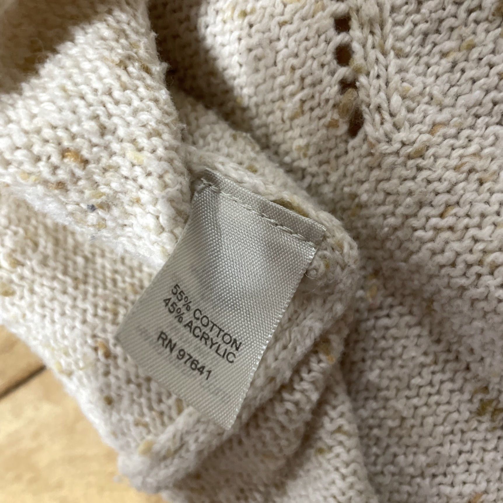 J. Jill J. Jill Sweater Women L Brown Western Tan Speckled Lightweight Knit Turtleneck Pullover Size L / US 10 / IT 46 - 6 Thumbnail