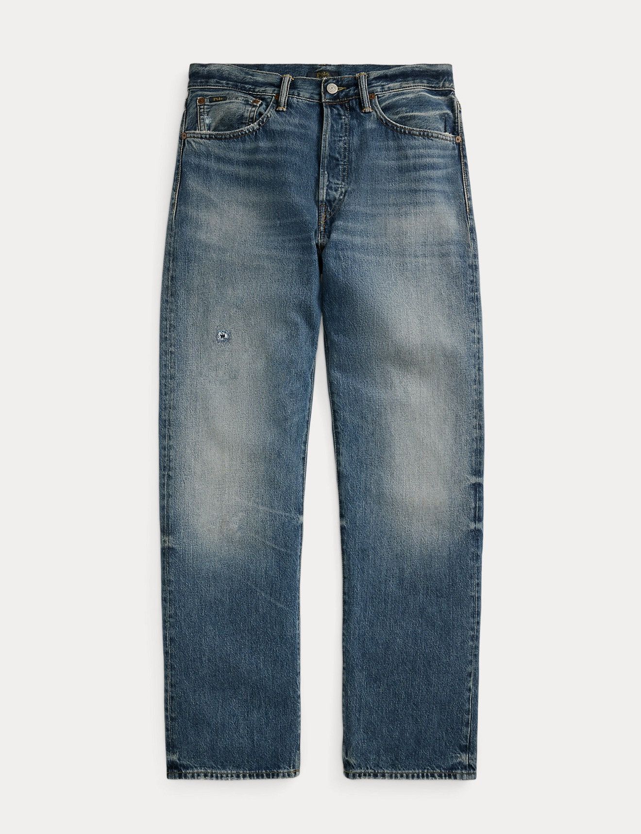Polo Ralph Lauren Polo Ralph Lauren Heritage Straight Distressed Jean Sz 33/32 Size US 33 - 1 Thumbnail
