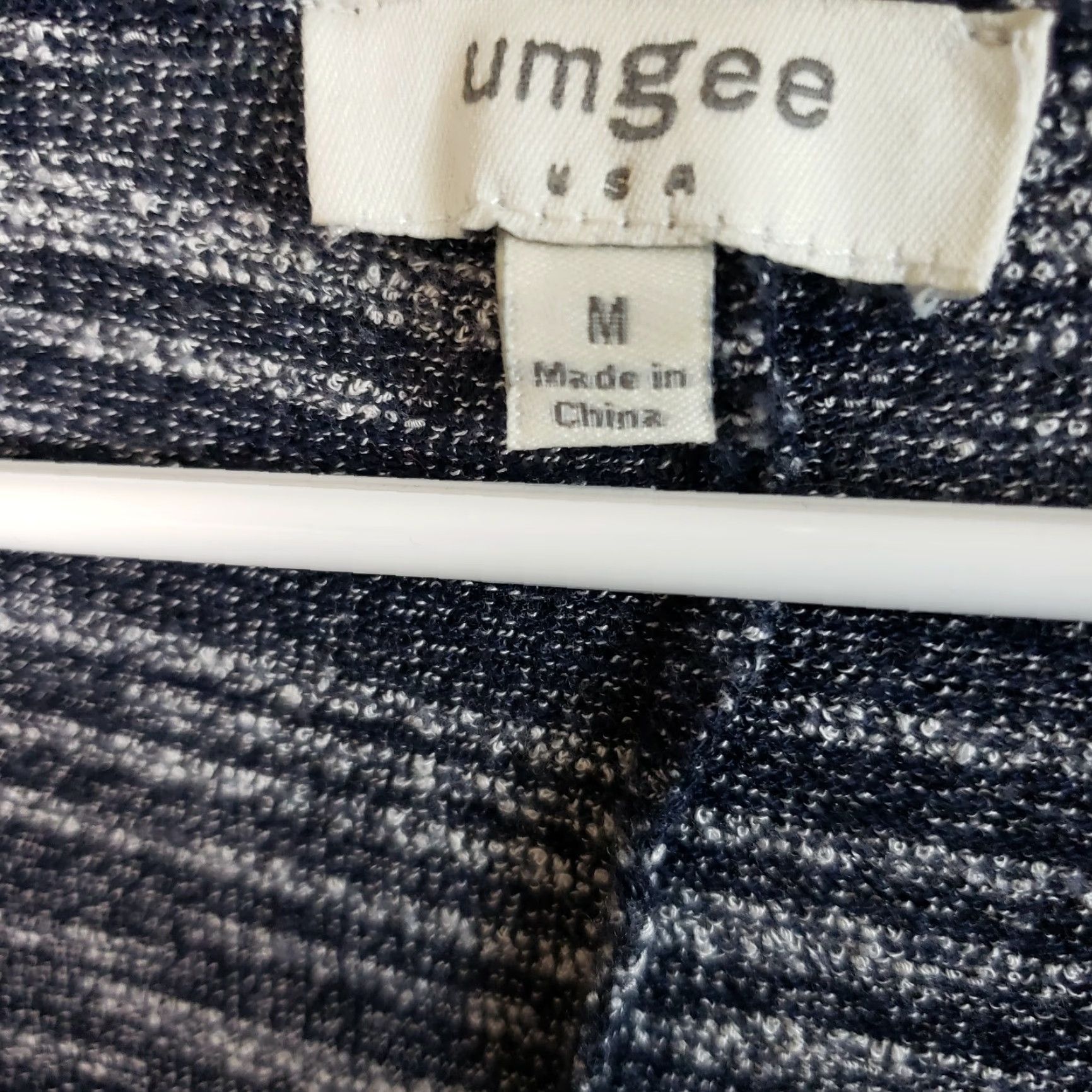 Vintage UMGEE Womens Knit Top Sz M Blue Long Sleeve Cotton Blend Scoop Neck Blouse Mens Womens Girls Boys Size M / US 6-8 / IT 42-44 - 6 Thumbnail