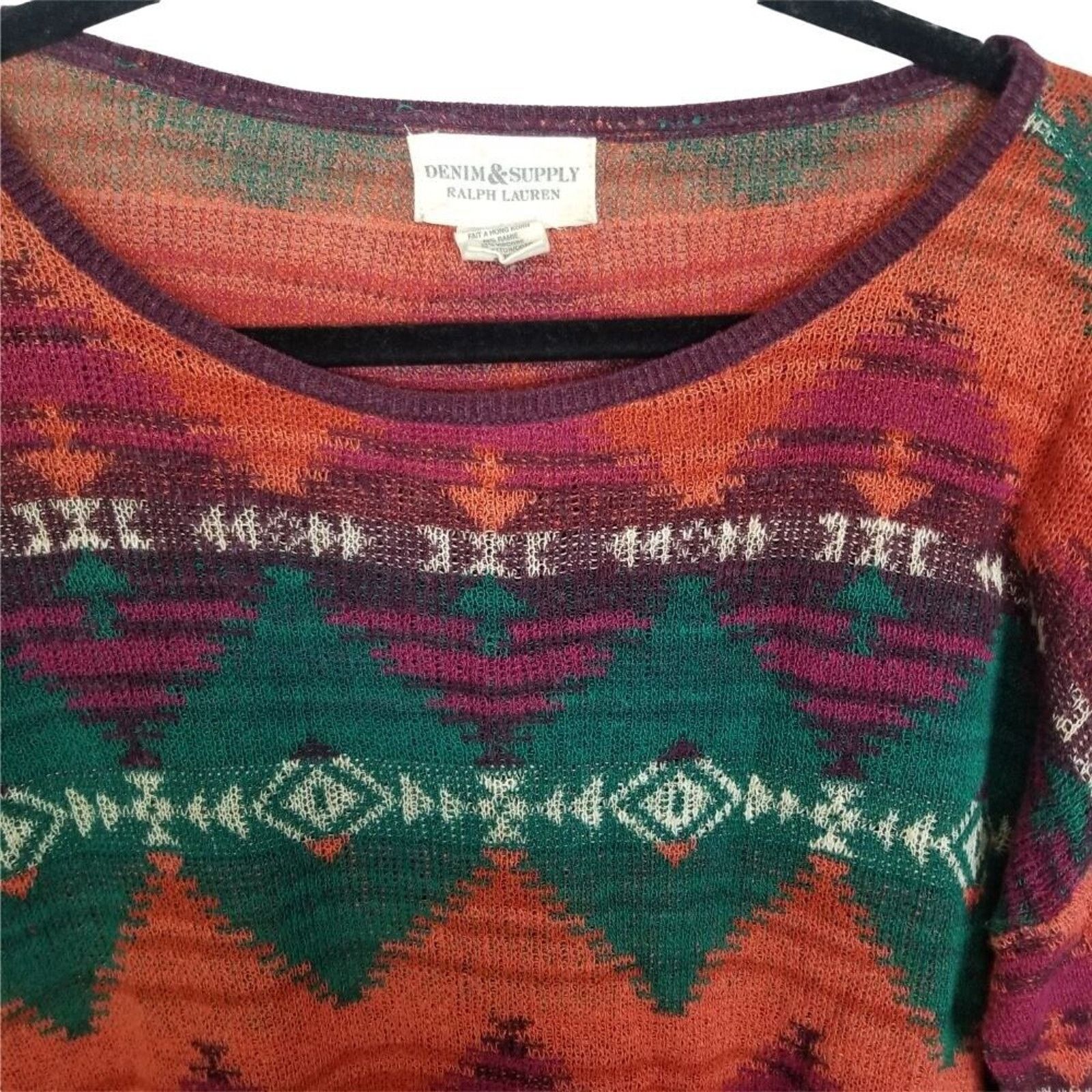 Denim & Supply Ralph Lauren Denim & Supply Ralph Lauren Aztec Sweater S Southwestern Size S / US 4 / IT 40 - 4 Thumbnail