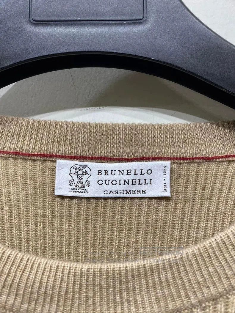 Brunello Cucinelli Brunello Cucinelli Men's Striped Cashmere Sweater. Size US L / EU 52-54 / 3 - 3 Thumbnail