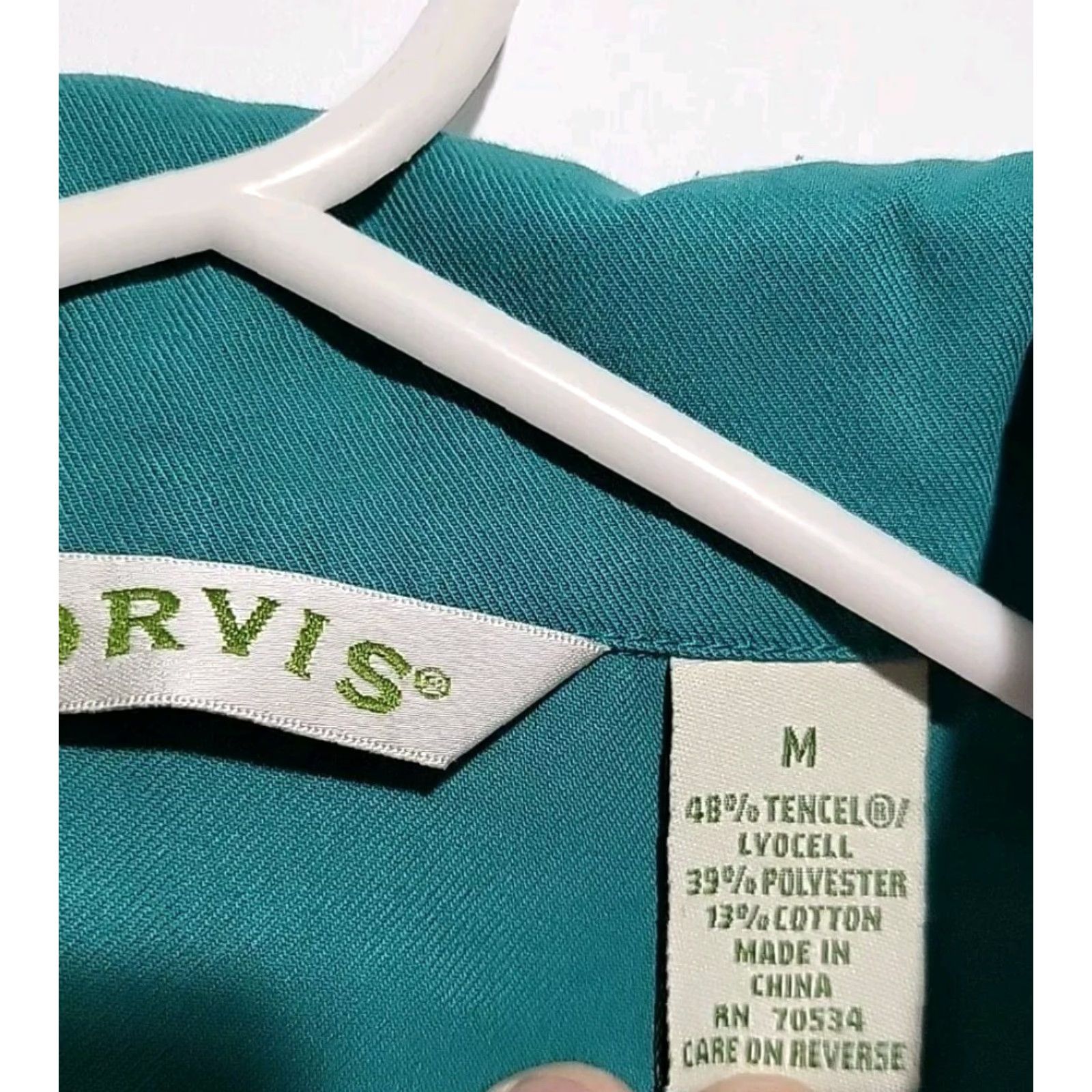 Orvis VINTAGE Orvis Jacket Women's Medium Green Full Zip Polycot 80's Casual Outdoors Mens? Size M / US 6-8 / IT 42-44 - 6 Thumbnail
