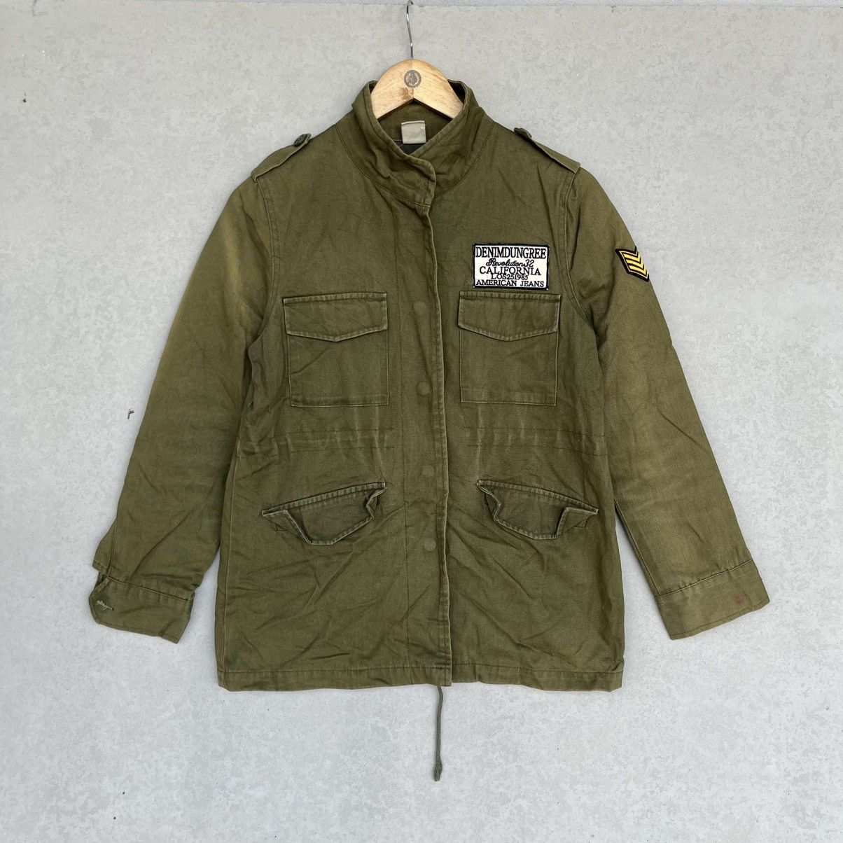 Other Vintage Denim Dungree Full Button Military Jacket Khaki Gren Size US M / EU 48-50 / 2 - 1 Thumbnail