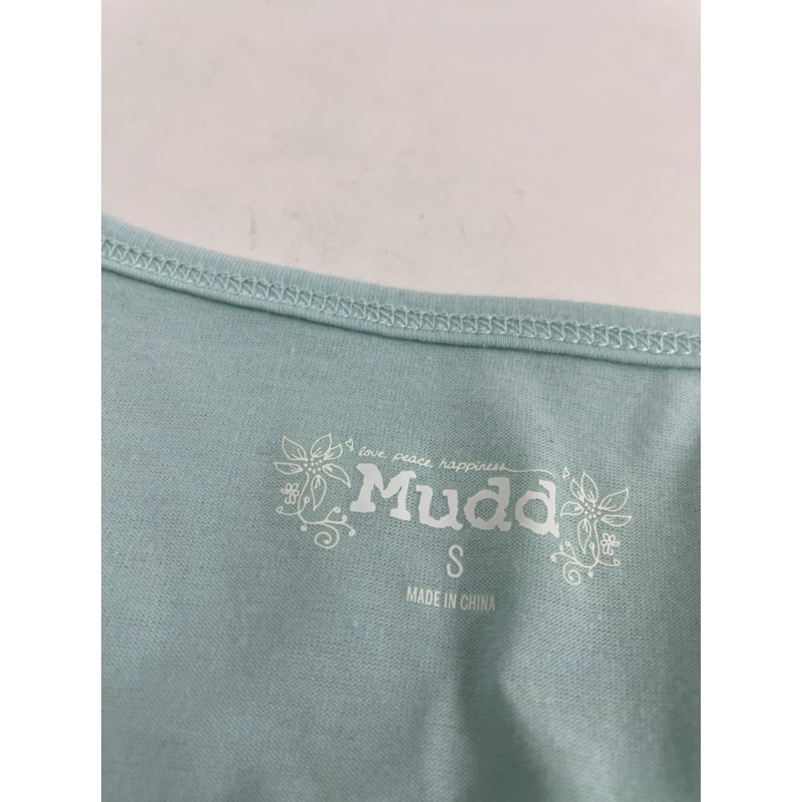 Vintage Mudd Shirt Women's Junior Size Small Blueish Green Long Sleeve V-Neck Tee Size S / US 4 / IT 40 - 6 Thumbnail