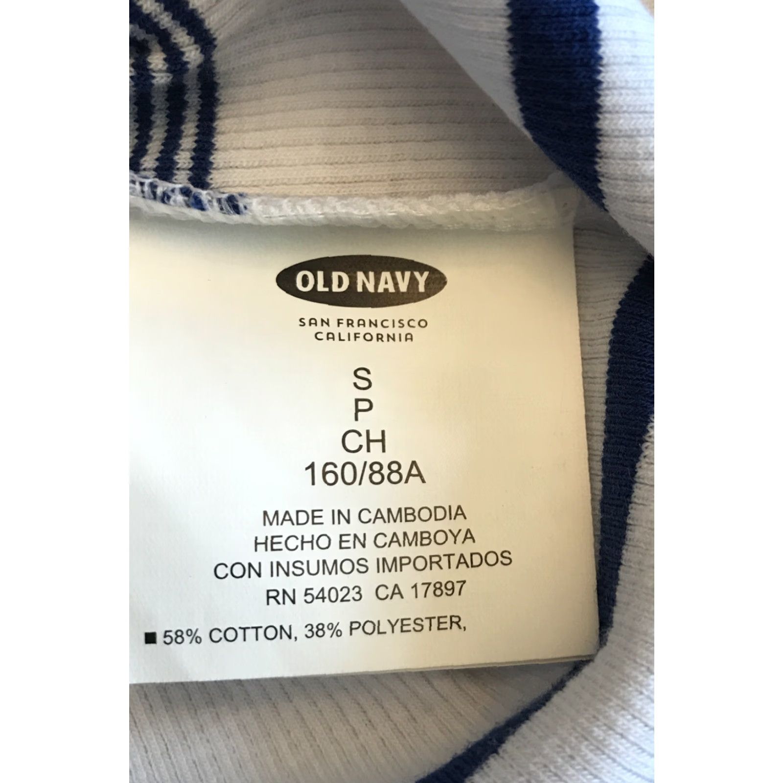 Old Navy VINTAGE? OLD NAVY Women Tank Top S White Blue Stripes NWT 303 Size S / US 4 / IT 40 - 6 Thumbnail
