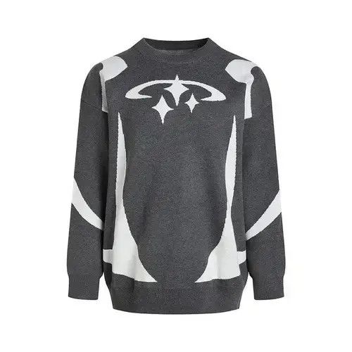 Japanese Brand × Vintage Y2K Stars Graphic Sweater Unisex Size US L / EU 52-54 / 3 - 2 Thumbnail