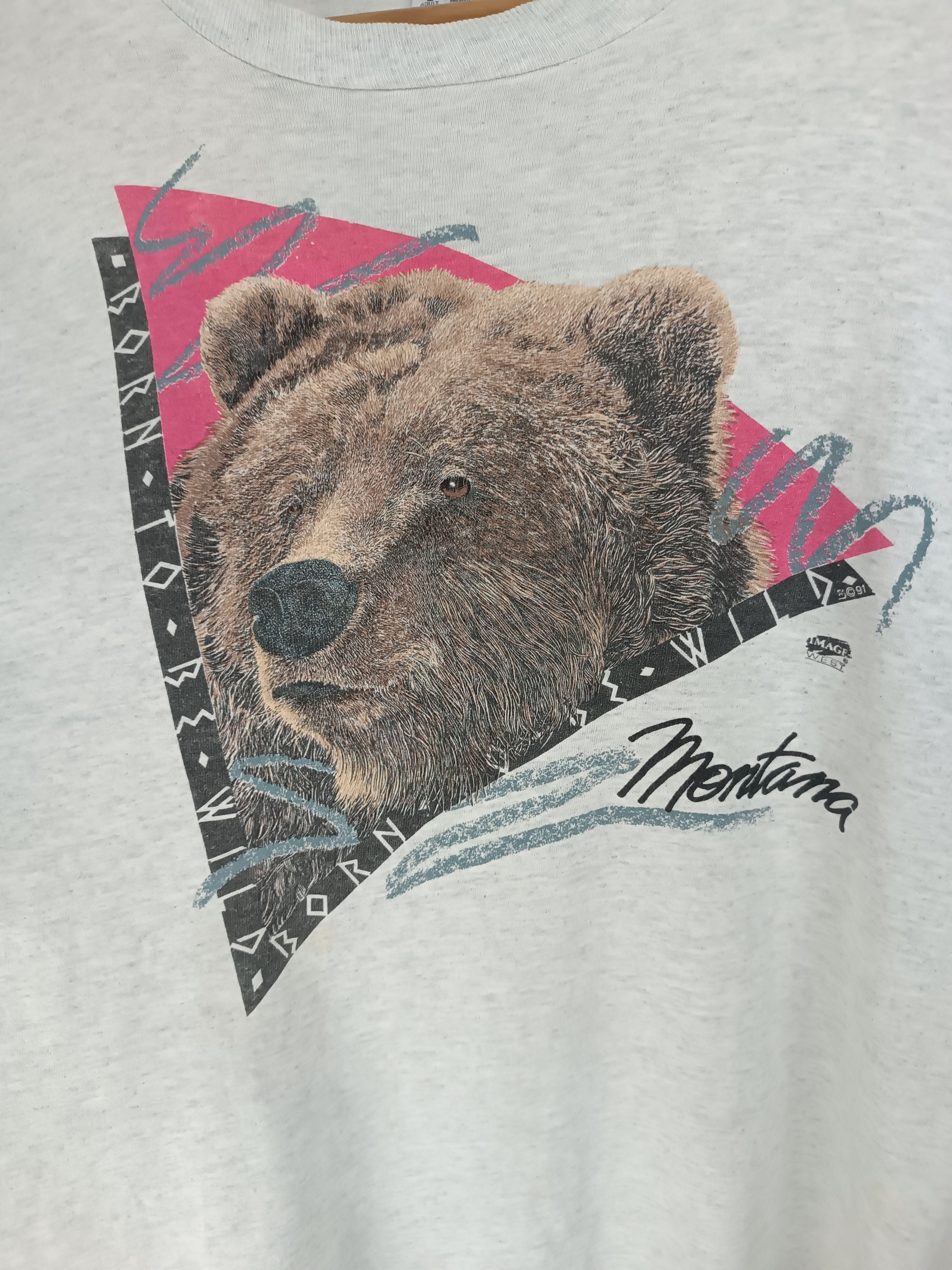 Vintage VINTAGE 90'S MONTANA BEAR BORN TO BE WILD ANIMAL WILD PLANET Size US L / EU 52-54 / 3 - 9 Thumbnail