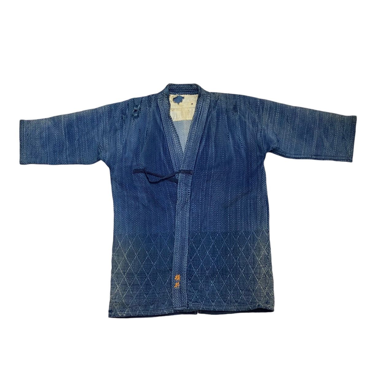 Indigo Vintage 70s Distress kimono sashiko indigo Size US M / EU 48-50 / 2 - 5 Thumbnail