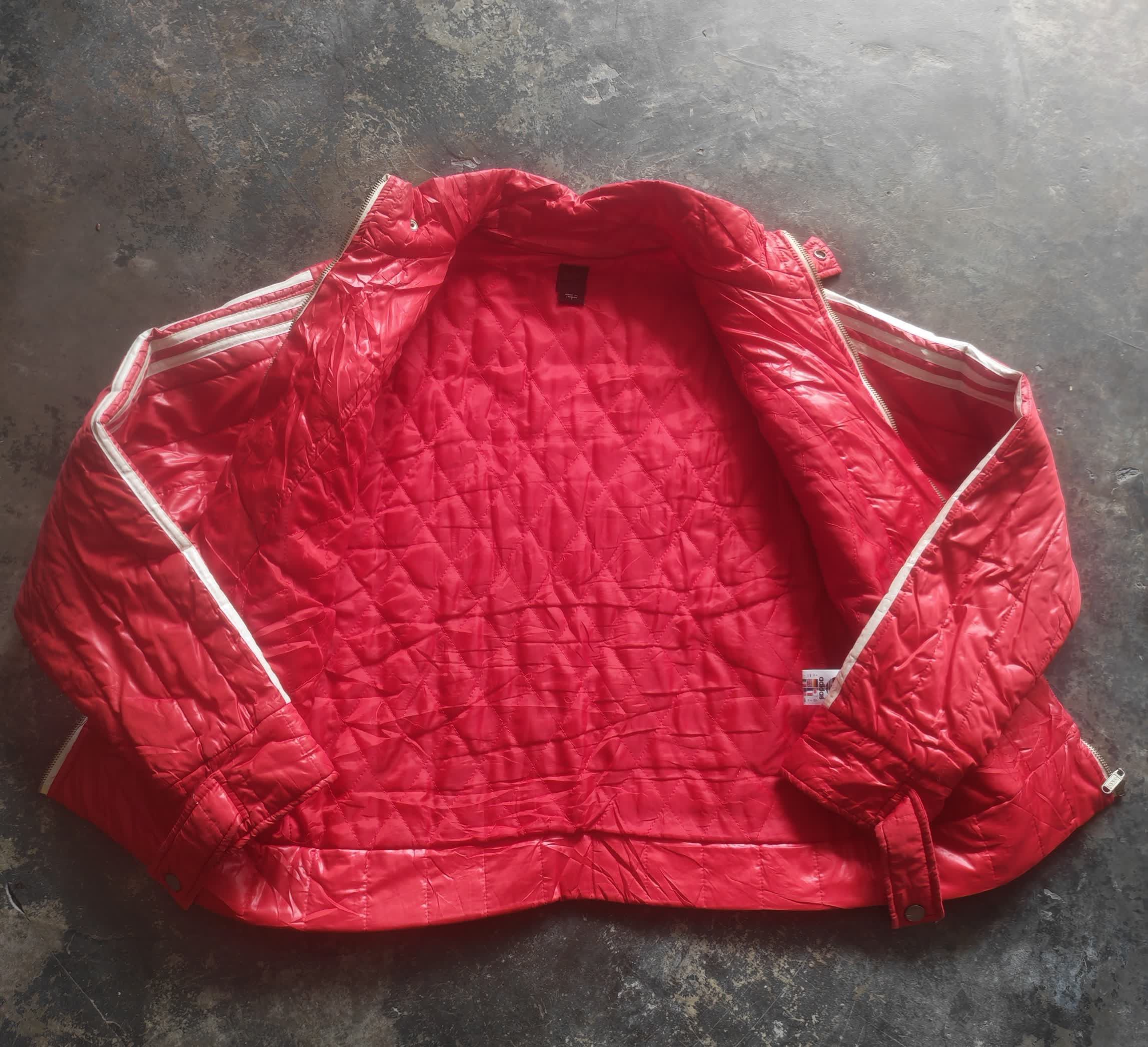 Adidas Adidas Originals Vintage Trefoil Quilted Jacket Red Size M Size US M / EU 48-50 / 2 - 4 Thumbnail