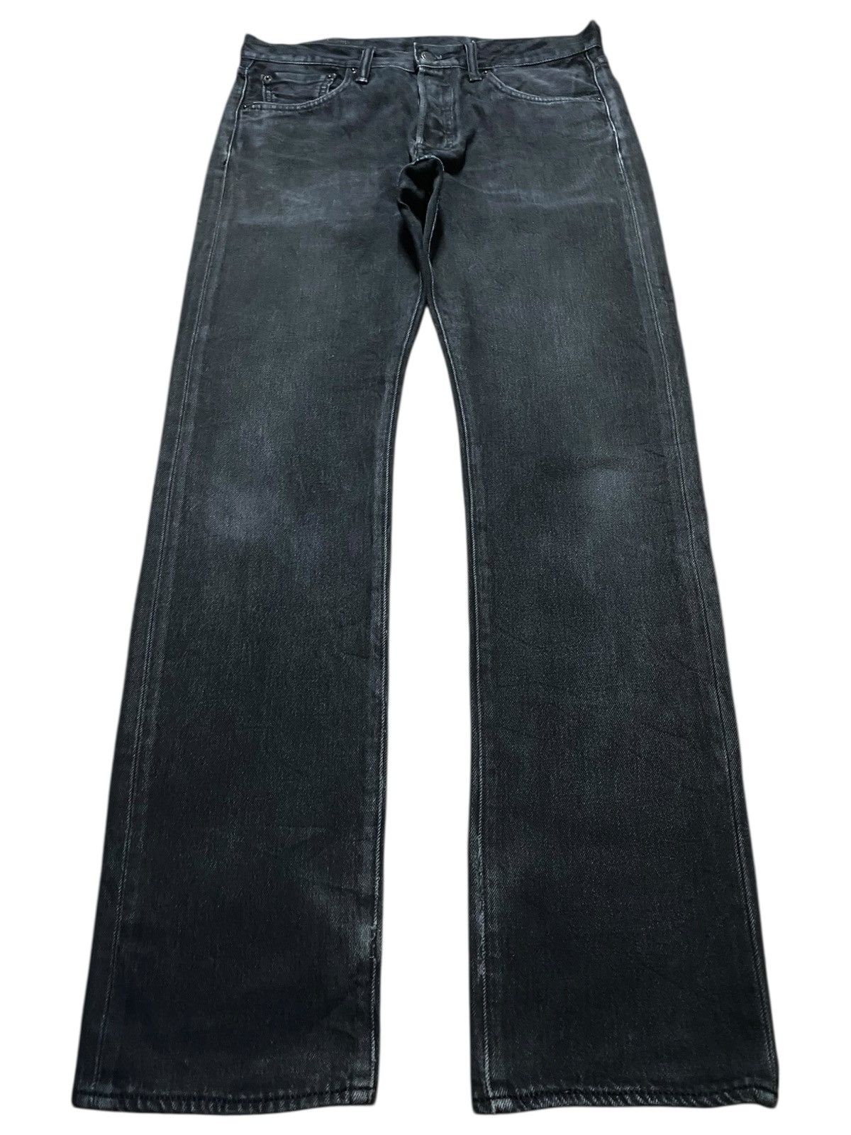 Levi's Vintage Levis 501 Y2K Black Denim Distressed Loose Jeans Size US 32 / EU 48 - 1 Thumbnail