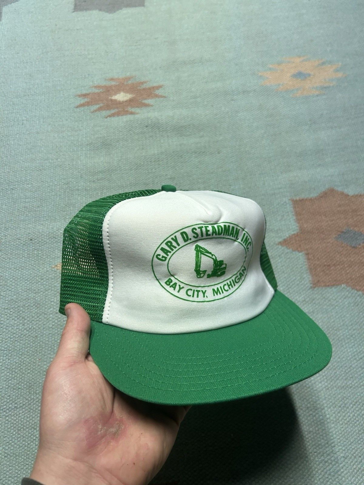 Vintage Vintage trucker hat Gary steadman inc bay city Michigan Size ONE SIZE - 1 Thumbnail