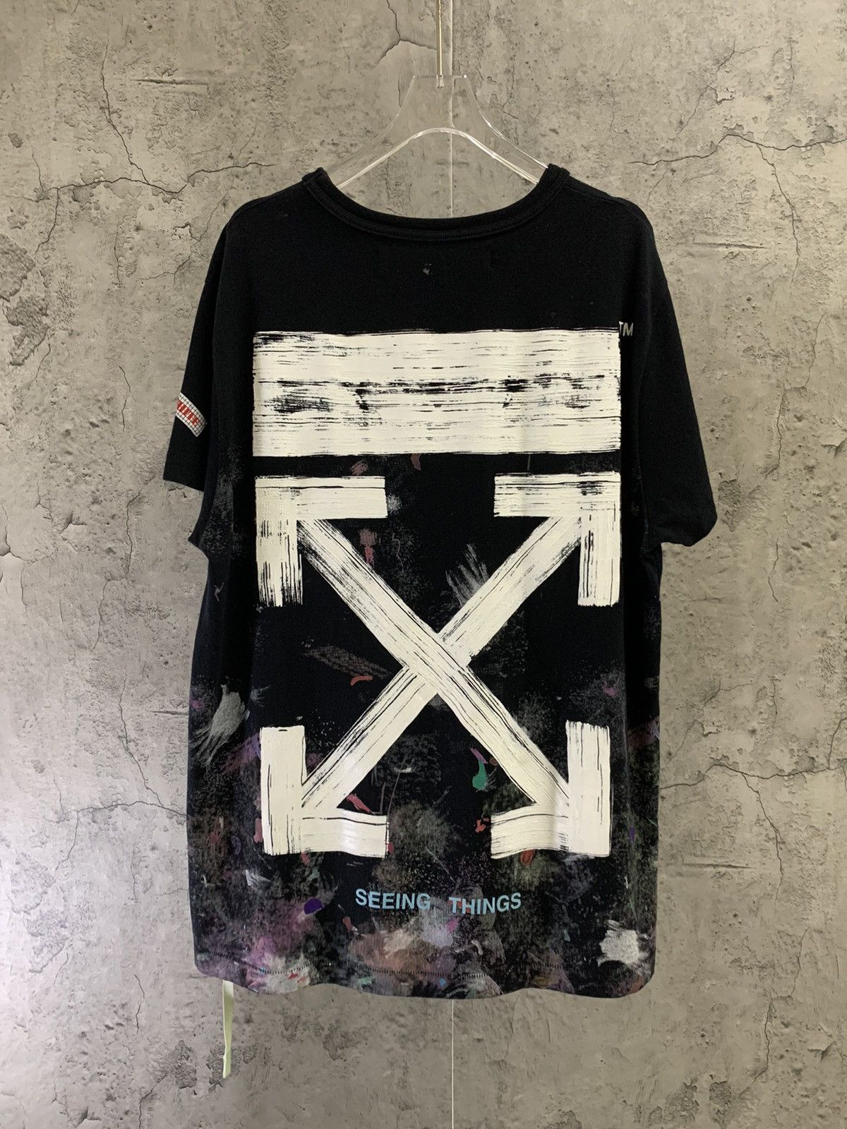 Off-White Off-White Seeing Things Galaxy Brushed Tee | Grailed