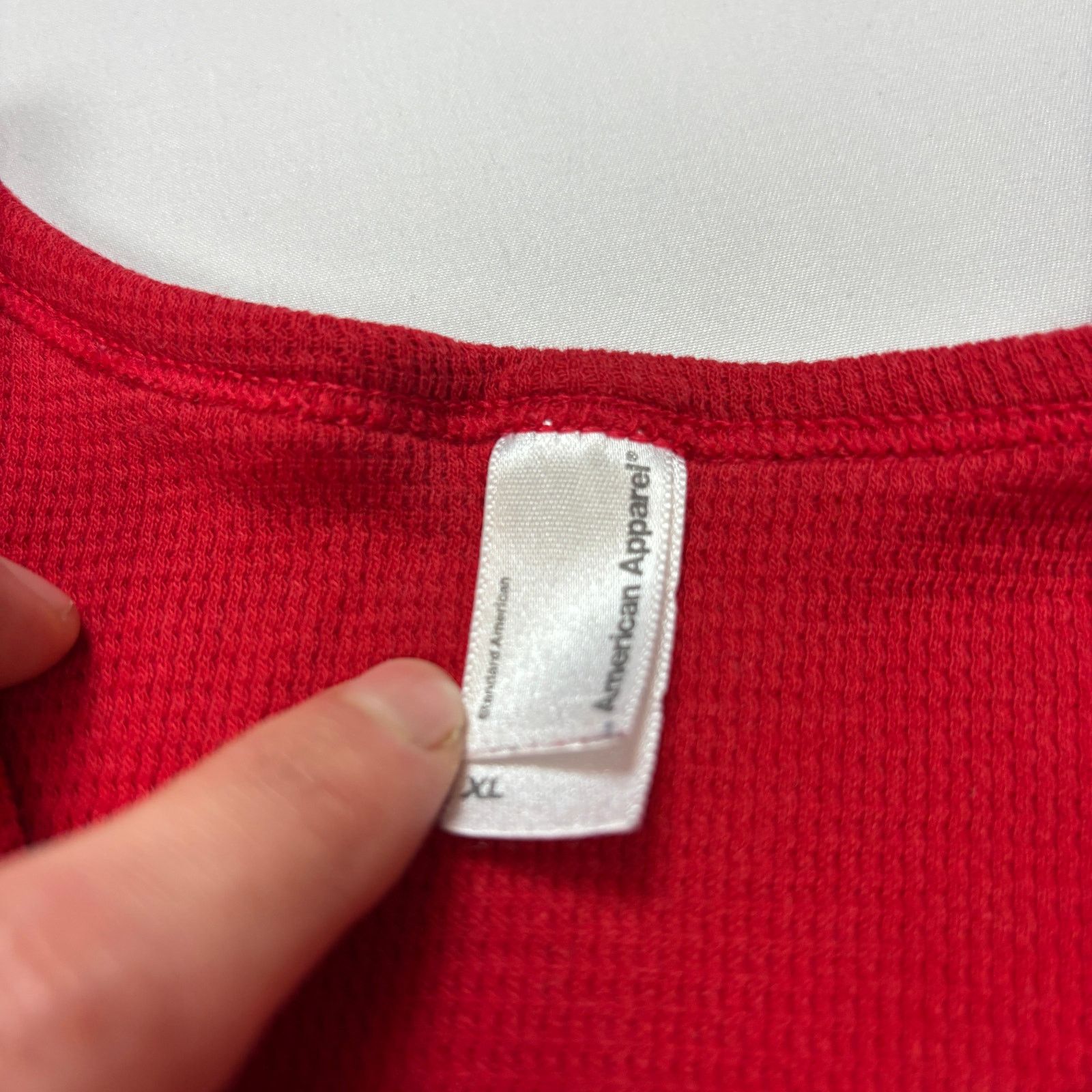American Apparel × Vintage Vintage American Apparel Henley Dexter Kill Shirt Thermal XL Size US XL / EU 56 / 4 - 4 Thumbnail
