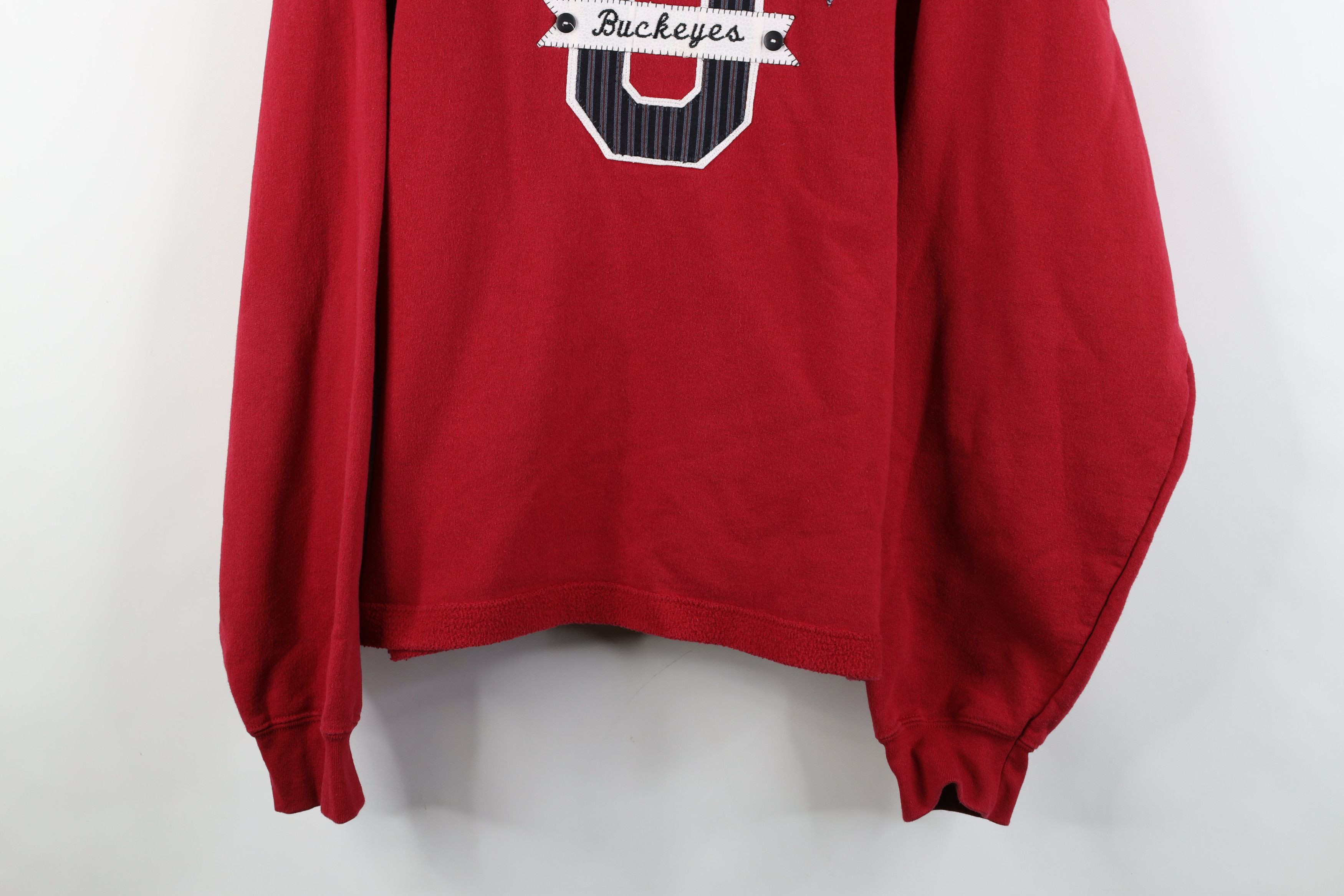 Vintage Vintage 90s Patch Ohio State University Football Sweatshirt Size XXL / US 16-18 / IT 52-54 - 3 Thumbnail