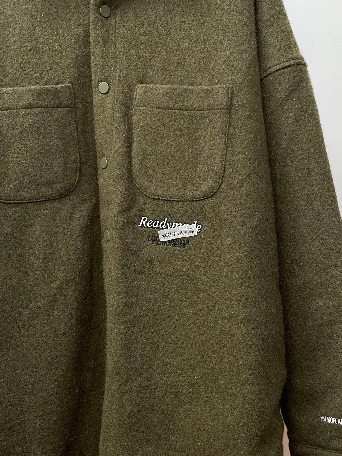 READYMADE Readymade olive green oversize wool coat size 7 Japan made Size US XXL / EU 58 / 5 - 3 Thumbnail