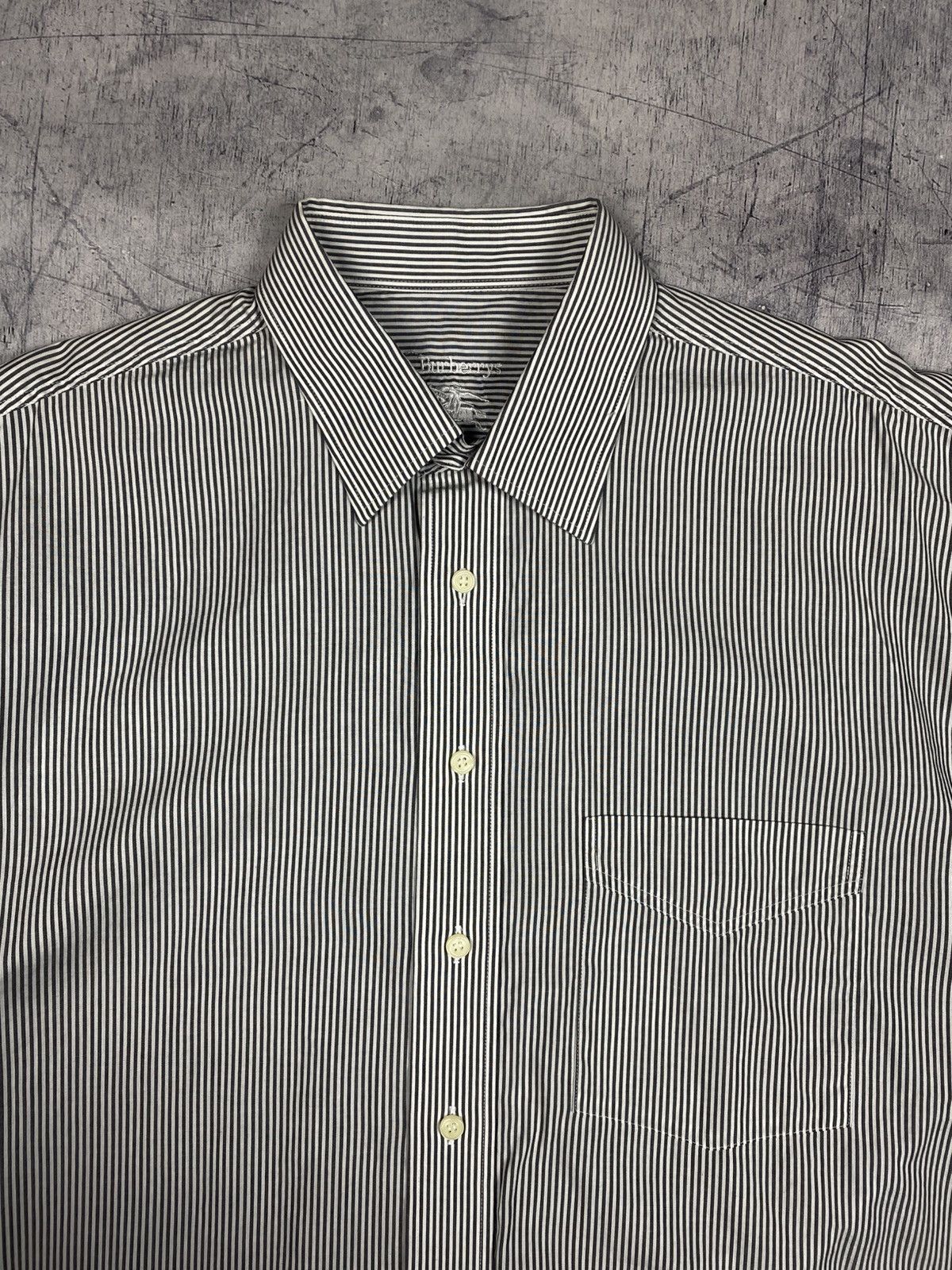 Burberry Vintage Burberrys London striped cotton button up shirt Size US XL / EU 56 / 4 - 6 Thumbnail