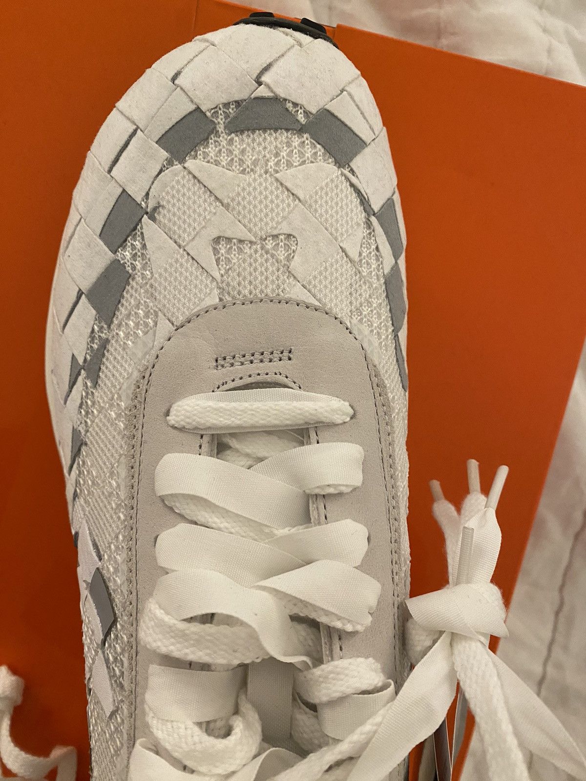 Jean Paul Gaultier x Sacai x Nike VaporWaffle Woven White