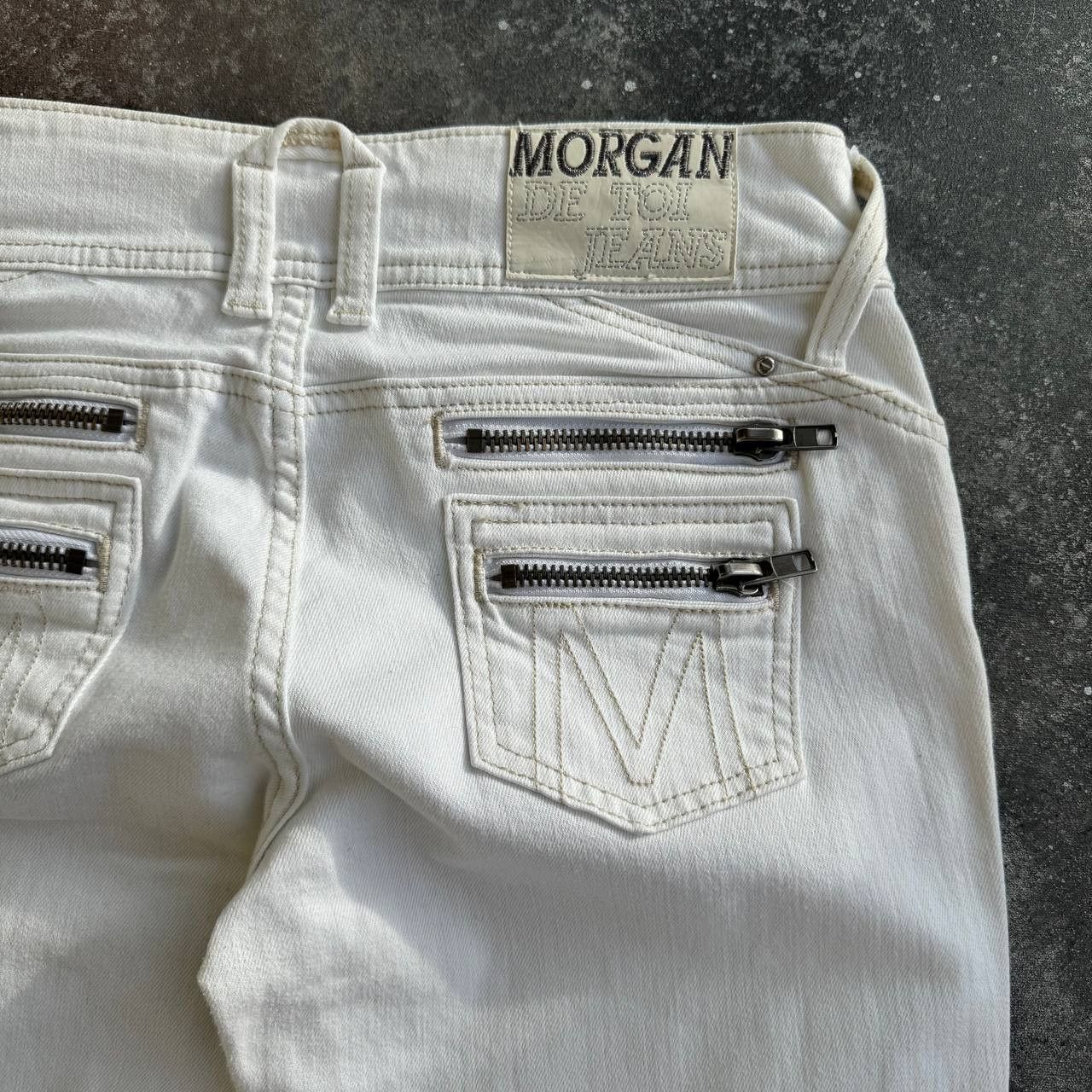 Morgan De Toi Y2K Morgan de Toi Vintage Double Zip Details Low Rise Jeans Size 30" / US 8 / IT 44 - 5 Thumbnail