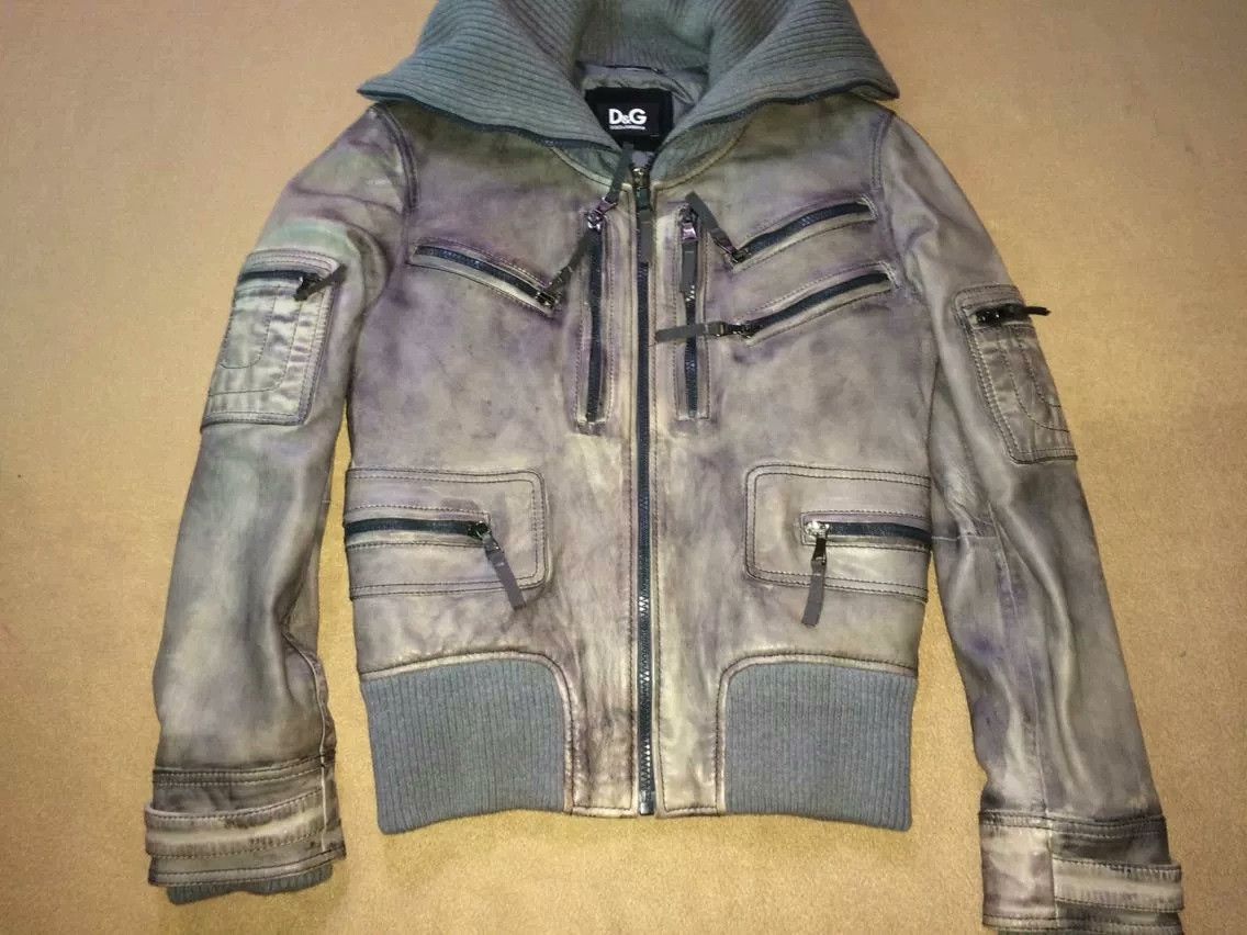 Dolce & Gabbana Dolce Gabbana Archive Multi-Zip Leather Jacket Size US S / EU 44-46 / 1 - 1 Thumbnail