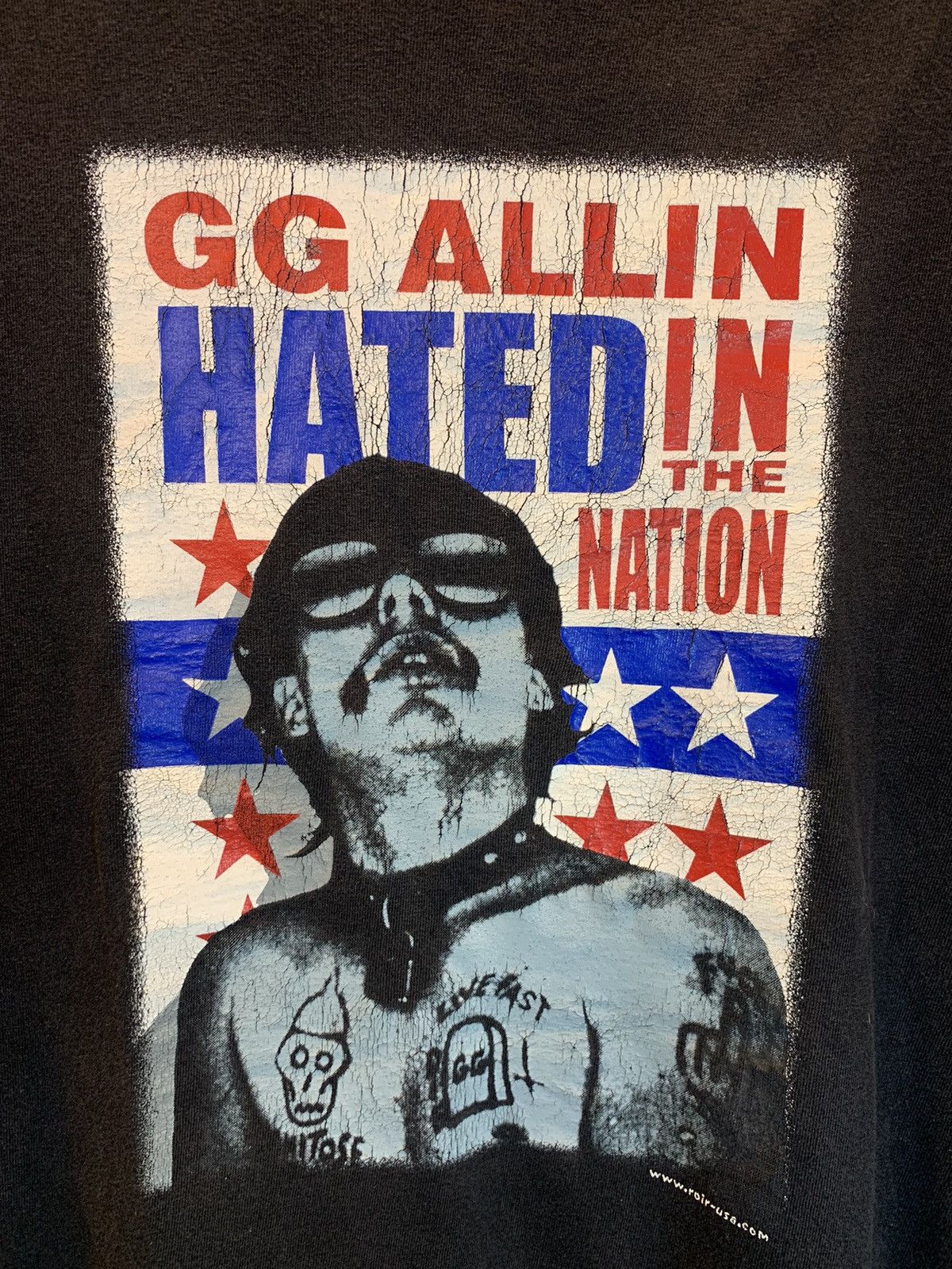 Band Tees × Vintage *RARE* Vintage GG Allin Hated In The Nation Band Art T-Shirt Size US L / EU 52-54 / 3 - 2 Thumbnail