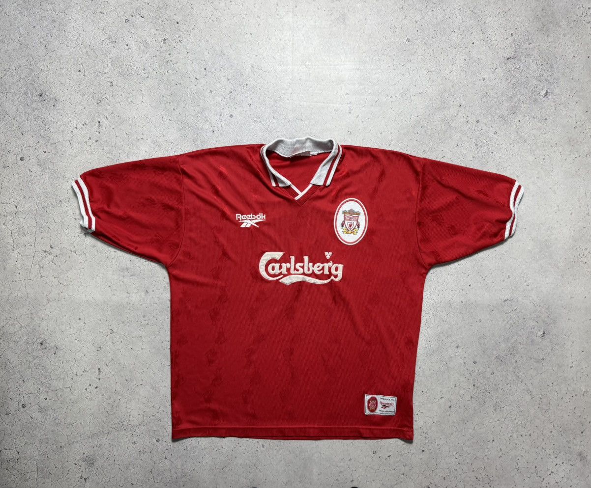 Reebok Reebok FC Liverpool 1996/1997 Vintage Retro Soccer Jersey Size US XL / EU 56 / 4 - 1 Thumbnail