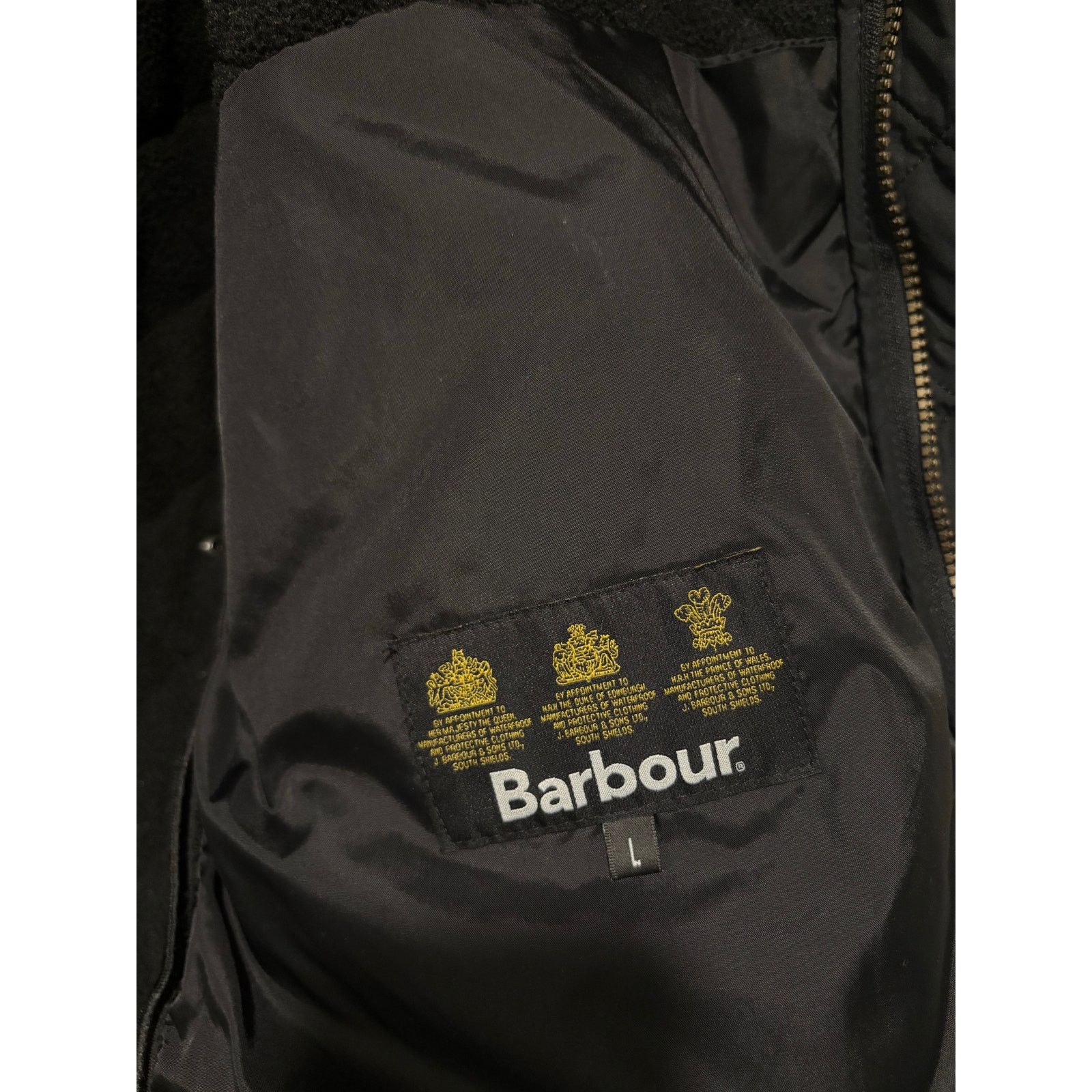 Barbour *LIKE NEW* Barbour Powell Quilted Jacket - Black Sz L Size US L / EU 52-54 / 3 - 12 Thumbnail