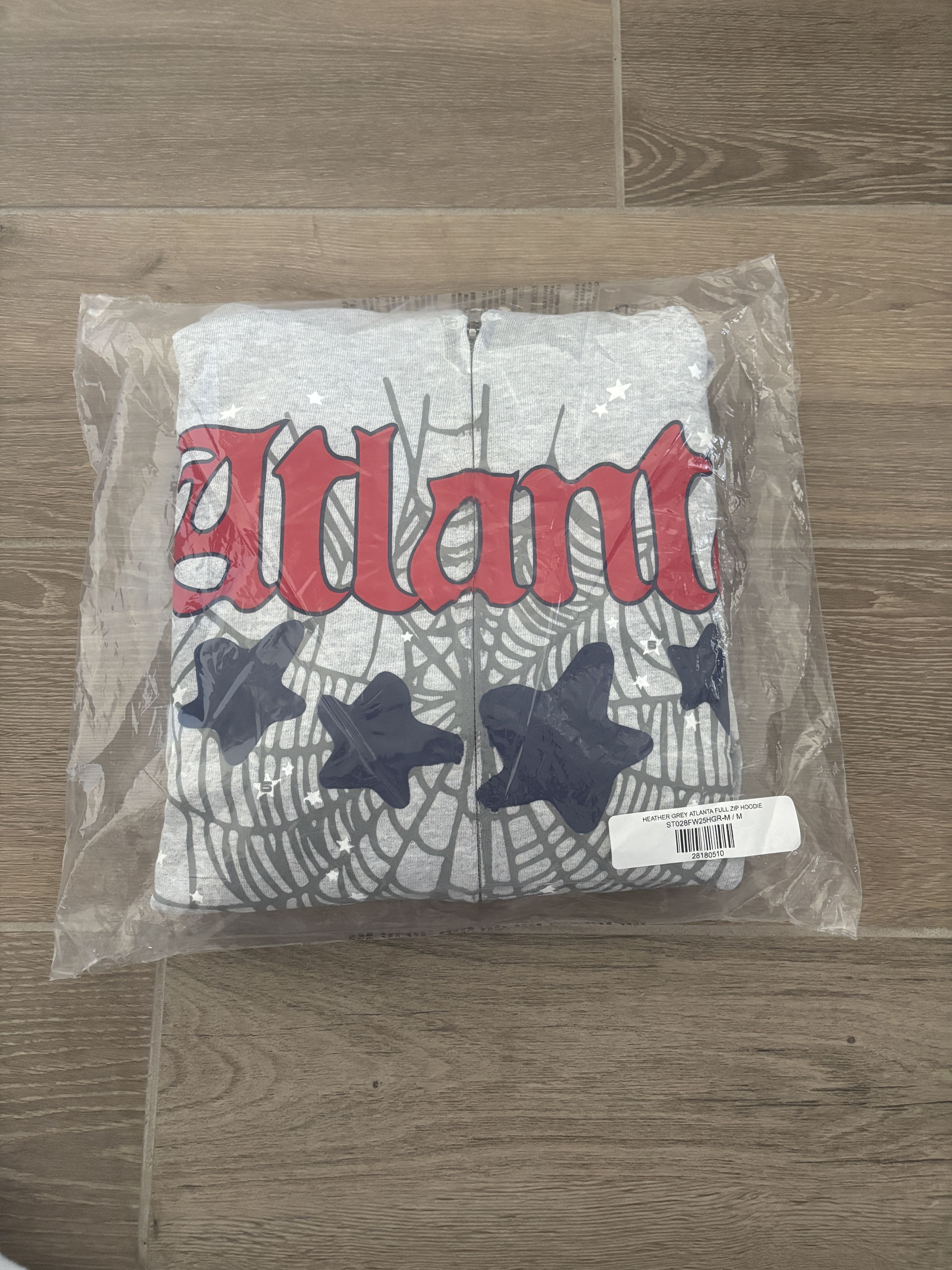Sp5der Grey Atlanta Zip Up Hoodie Size US M / EU 48-50 / 2 - 6 Thumbnail