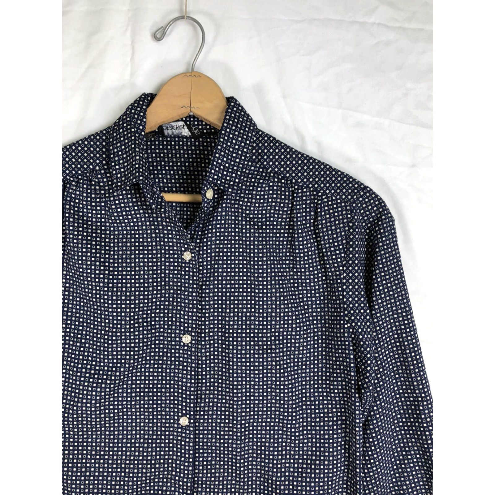 Vintage VINTAGE Breckenridge Shirt Blouse Women’s Medium Blue Collared Geometric 80s J23 Mens? Size M / US 6-8 / IT 42-44 - 2 Thumbnail