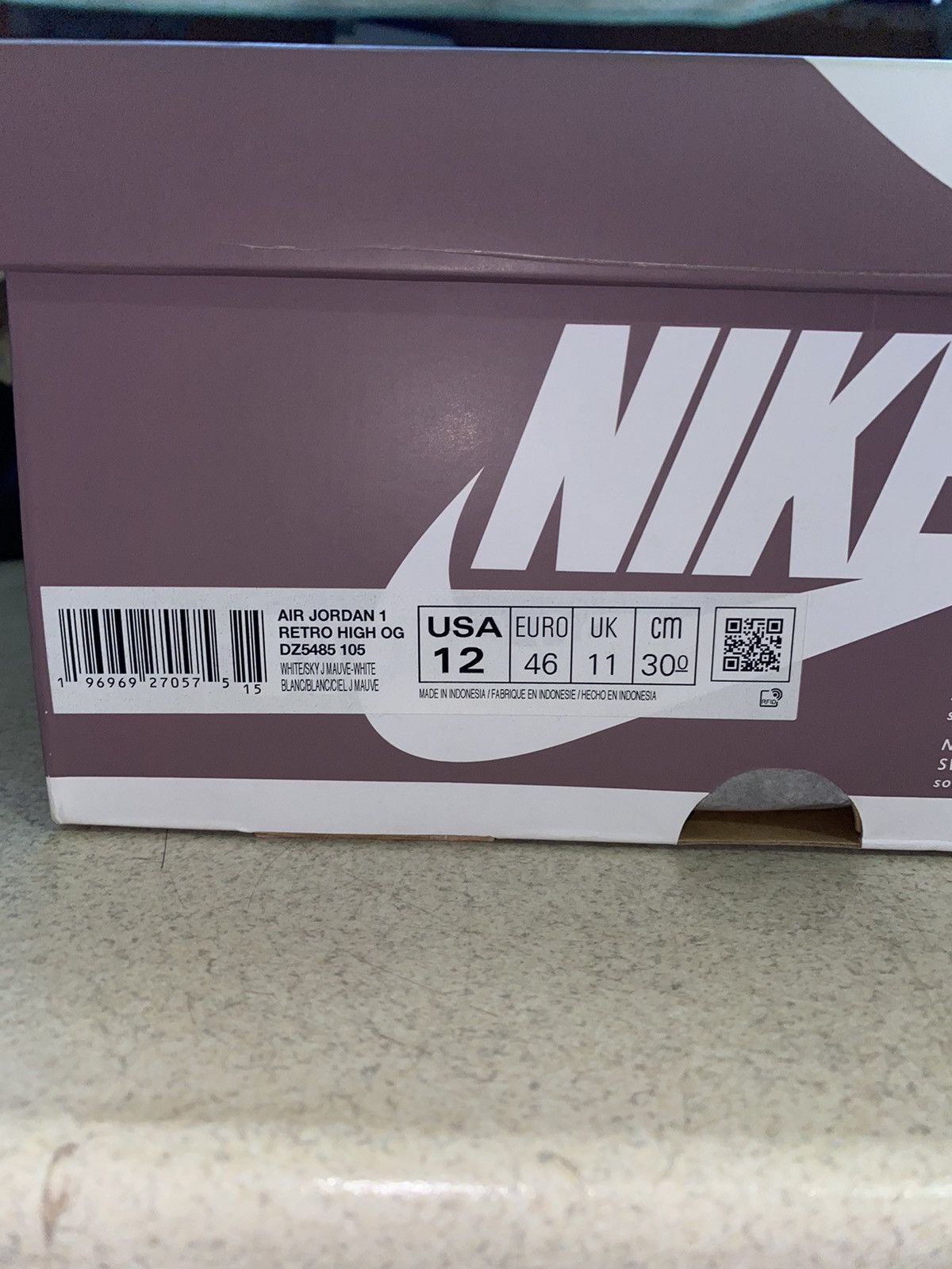 Jordan Brand Nike Air Jordan 1 Retro High OG Mauve DS 12 US Size US 12 / EU 45 - 11 Thumbnail