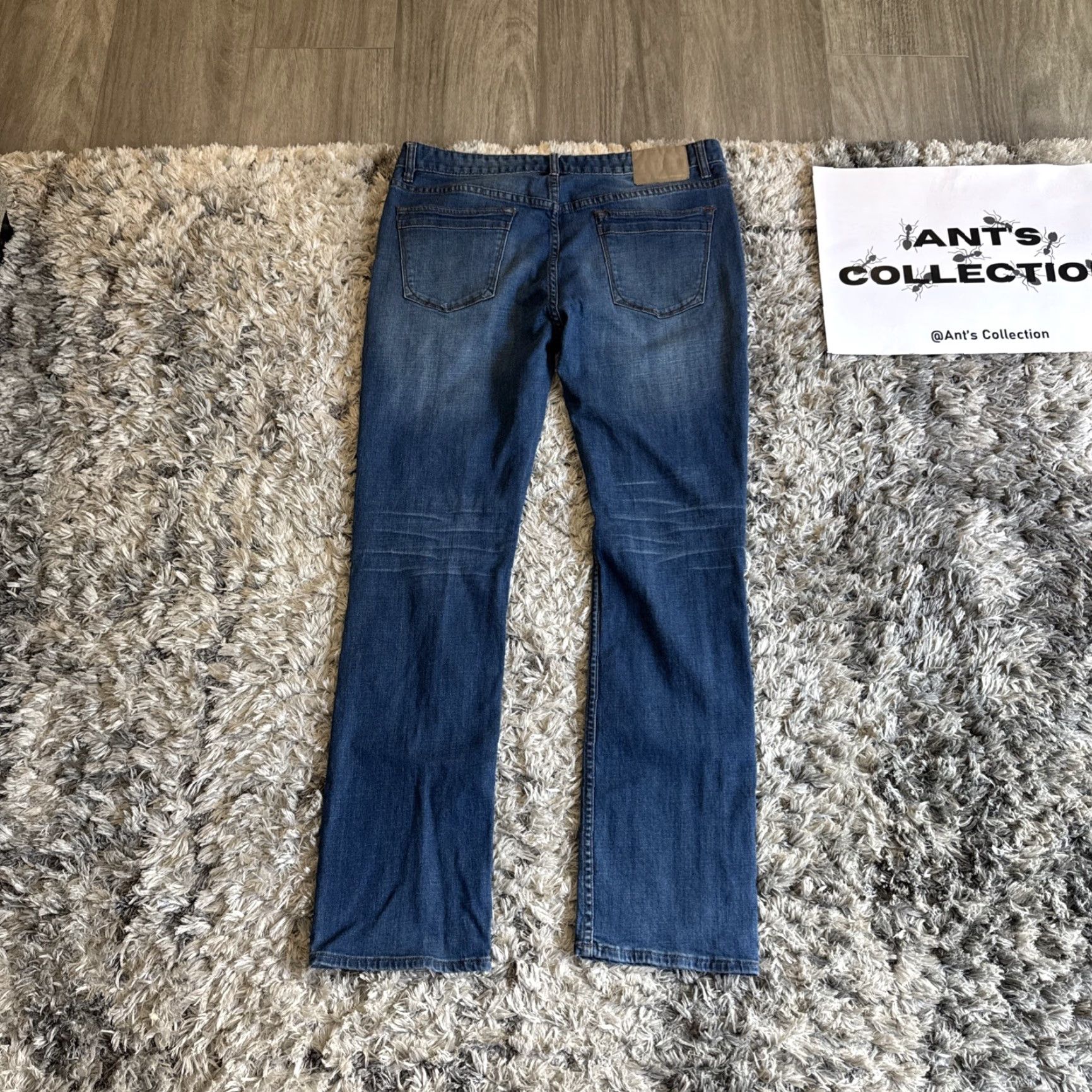 Robert Geller Robert Geller + Five Four Blue Denim Straight Stretch Fit Jeans Men 36x32 - Jeans - Blue - Men - 36x32 Size US 36 / EU 52 - 2 Thumbnail