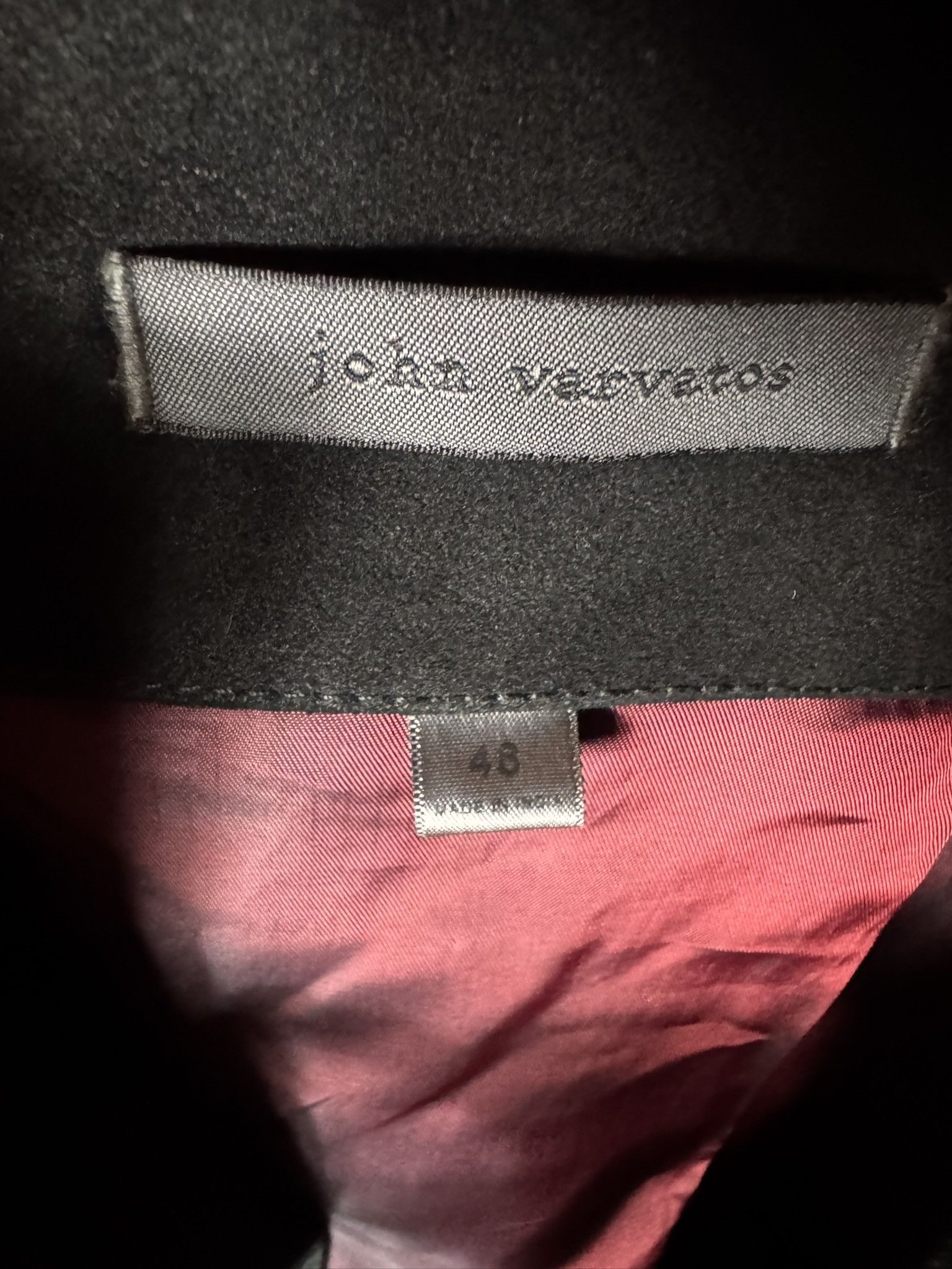John Varvatos JOHN VARVATOS "Rex" Black Leather Trucker Jacket sz. 48 Size US M / EU 48-50 / 2 - 6 Thumbnail