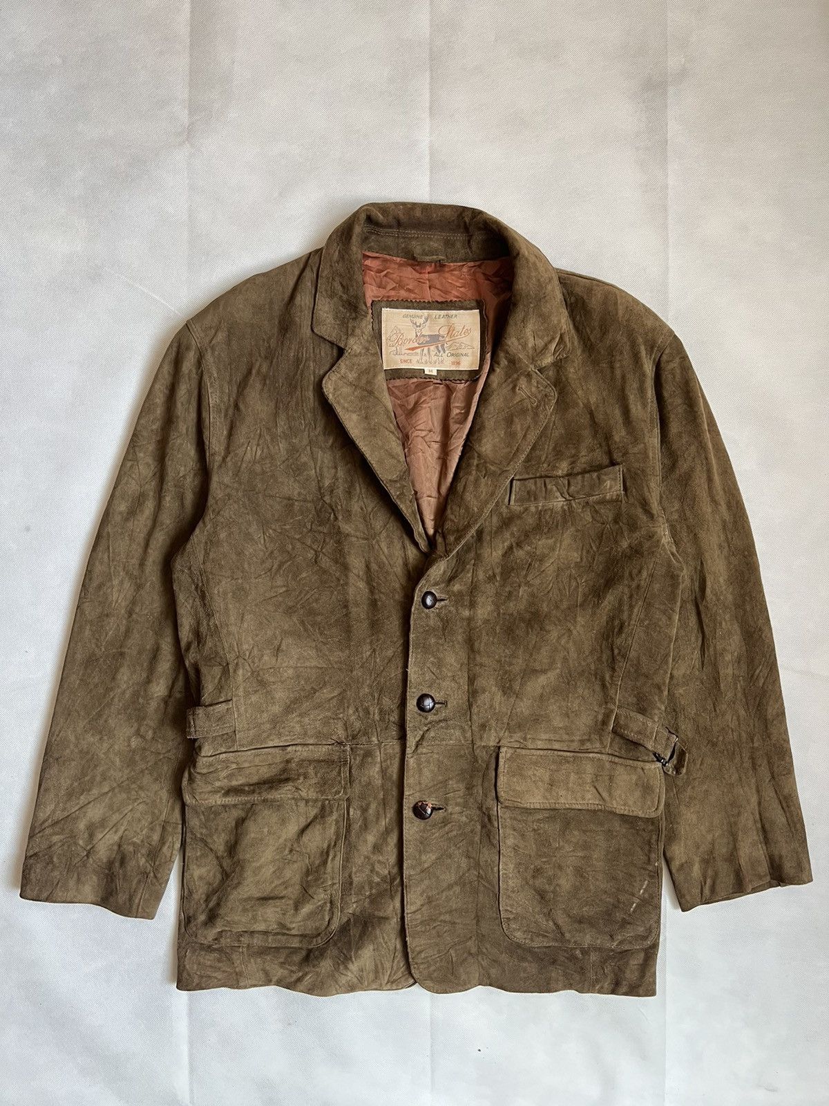 Genuine Leather Border State Suede Genuine Leather Brown Jacket Size US M / EU 48-50 / 2 - 1 Thumbnail