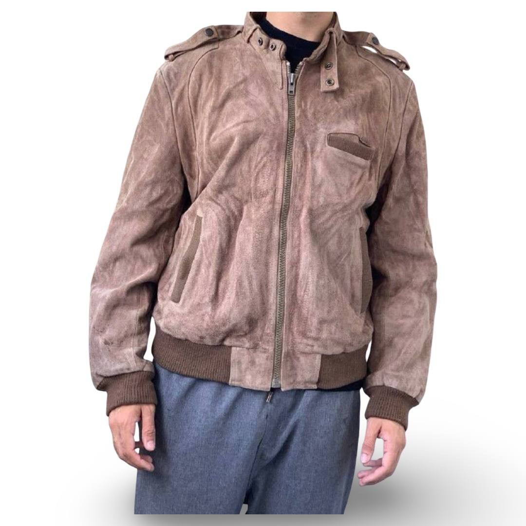 Leather Leather bomber VTG #1057 Size US L / EU 52-54 / 3 - 3 Thumbnail