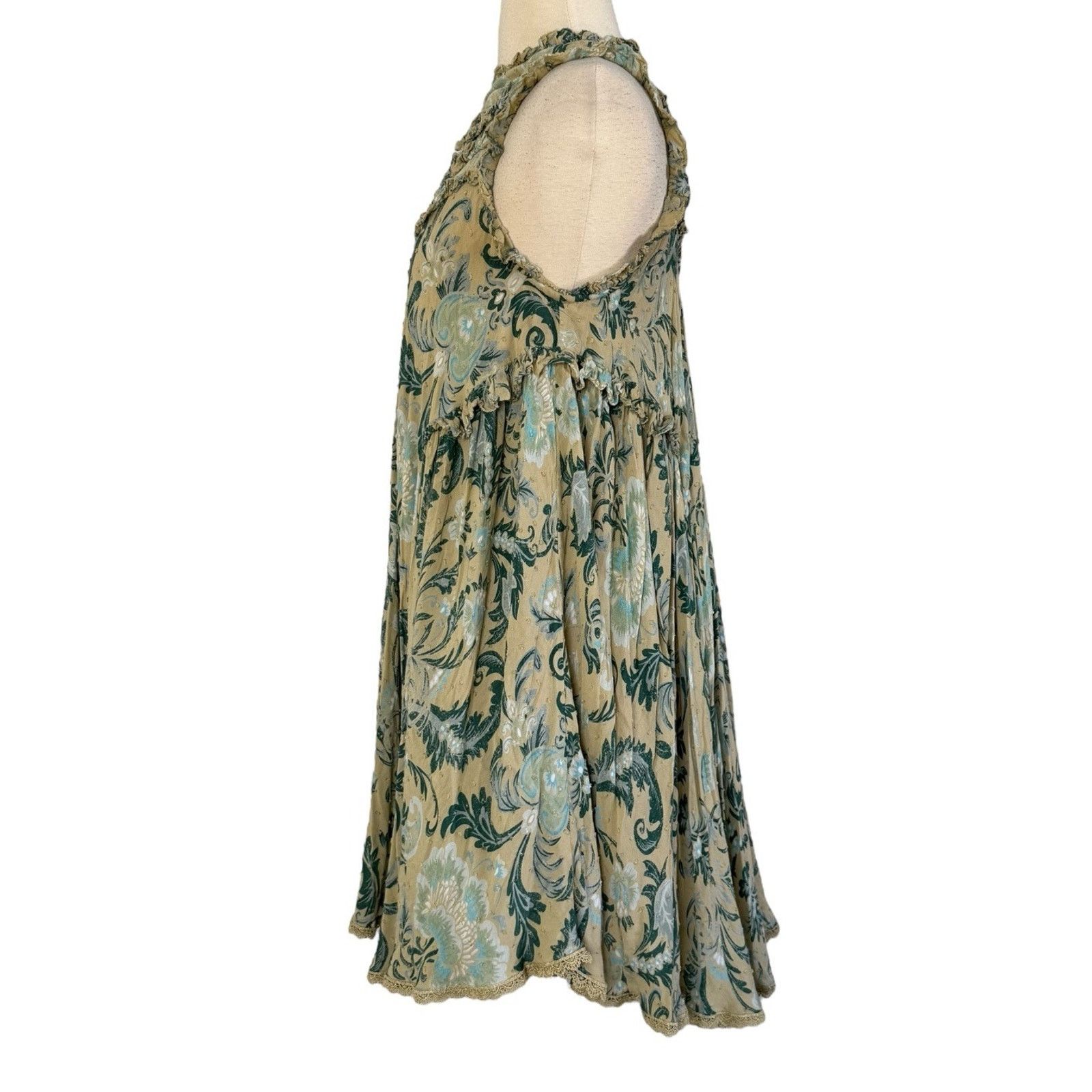 Spell SPELL & THE GYPSY Collective Aurora Tunic Dress Lace Trim XS Size XS / US 0-2 / IT 36-38 - 12 Thumbnail