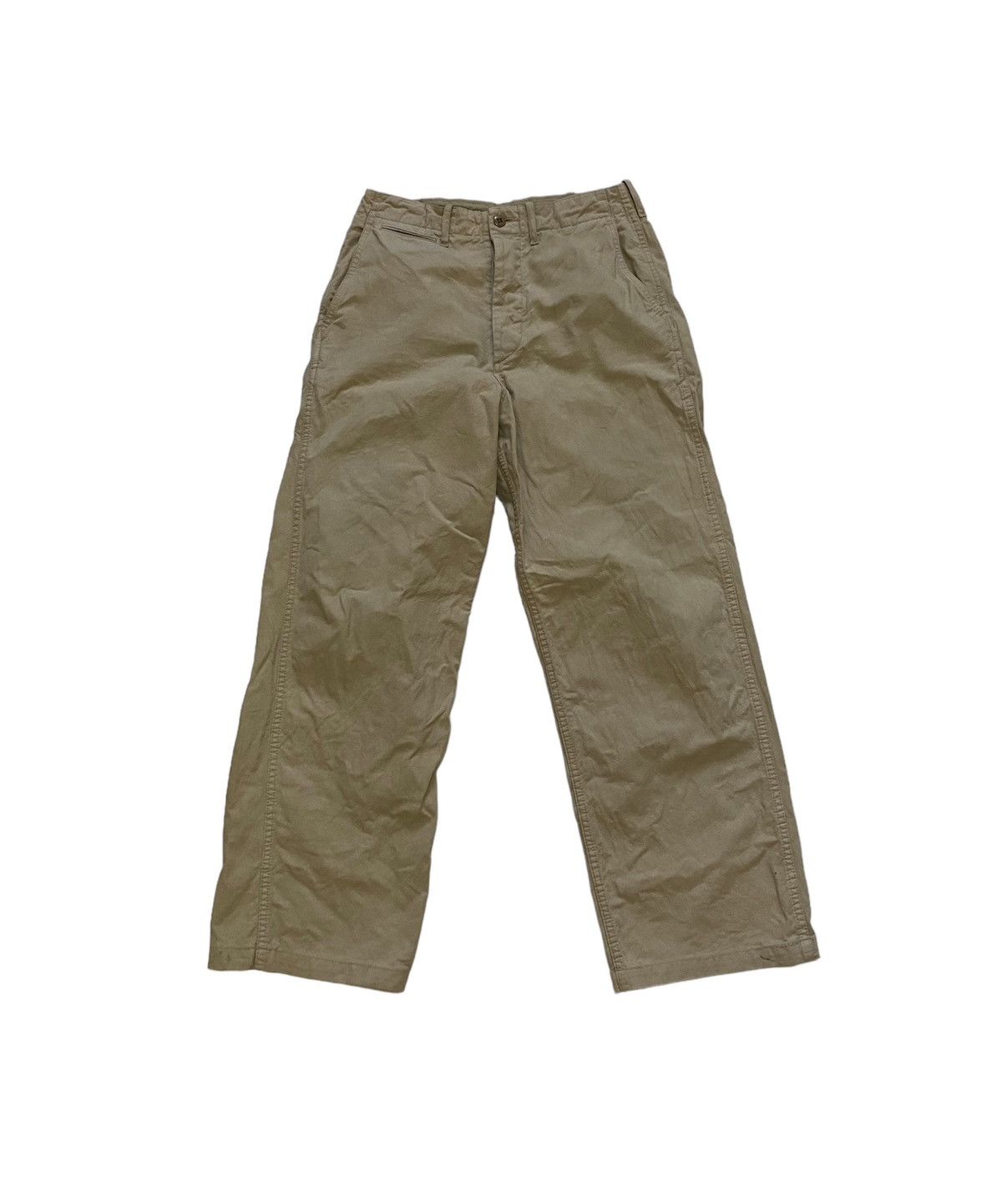 image of Vintage Schott Nyc Trousers Pants Size 29 in Cream, Men's
