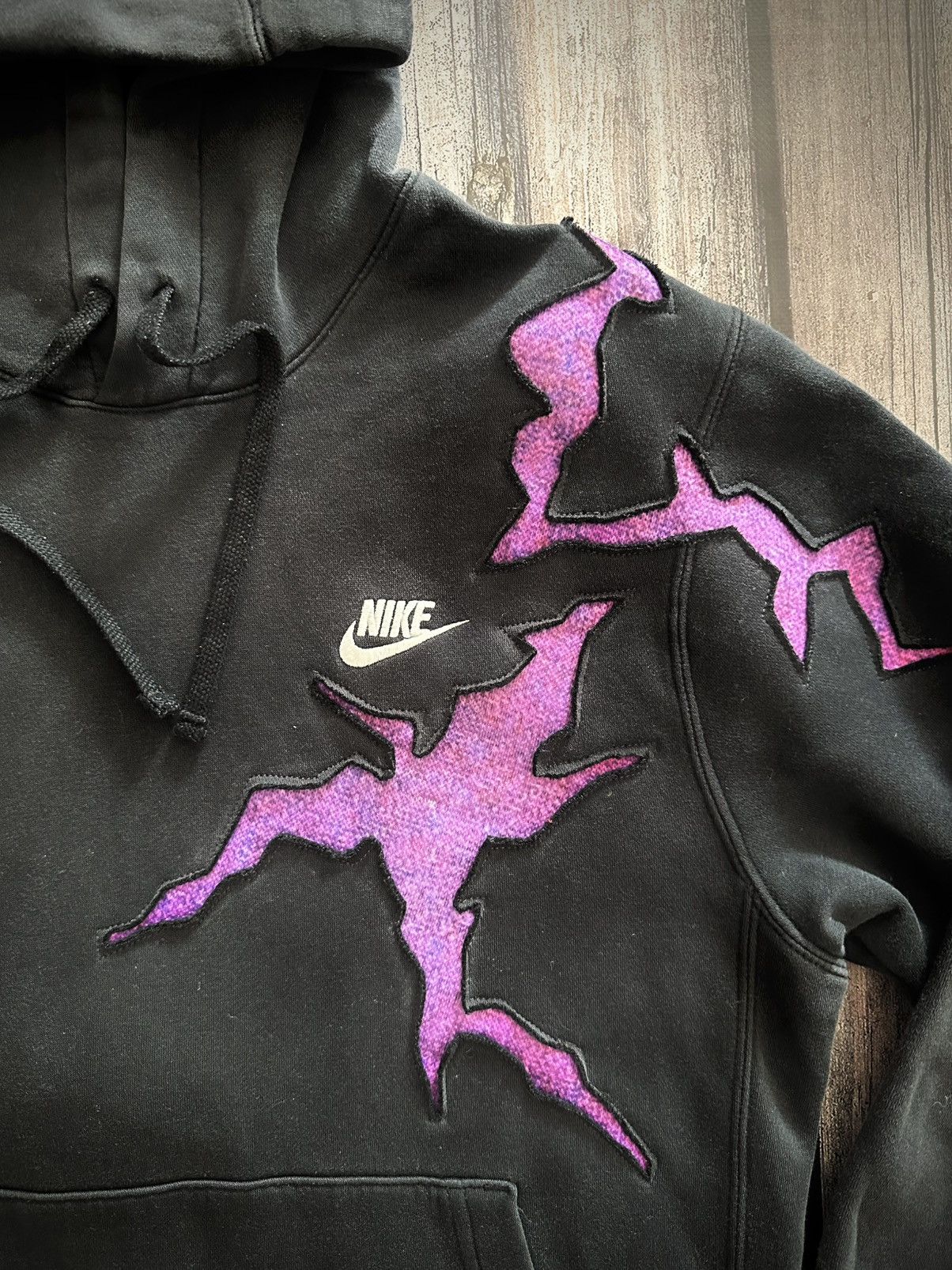 Nike Nike Custom Hoodie Vintage 90s Y2K Reworked Size US S / EU 44-46 / 1 - 3 Thumbnail