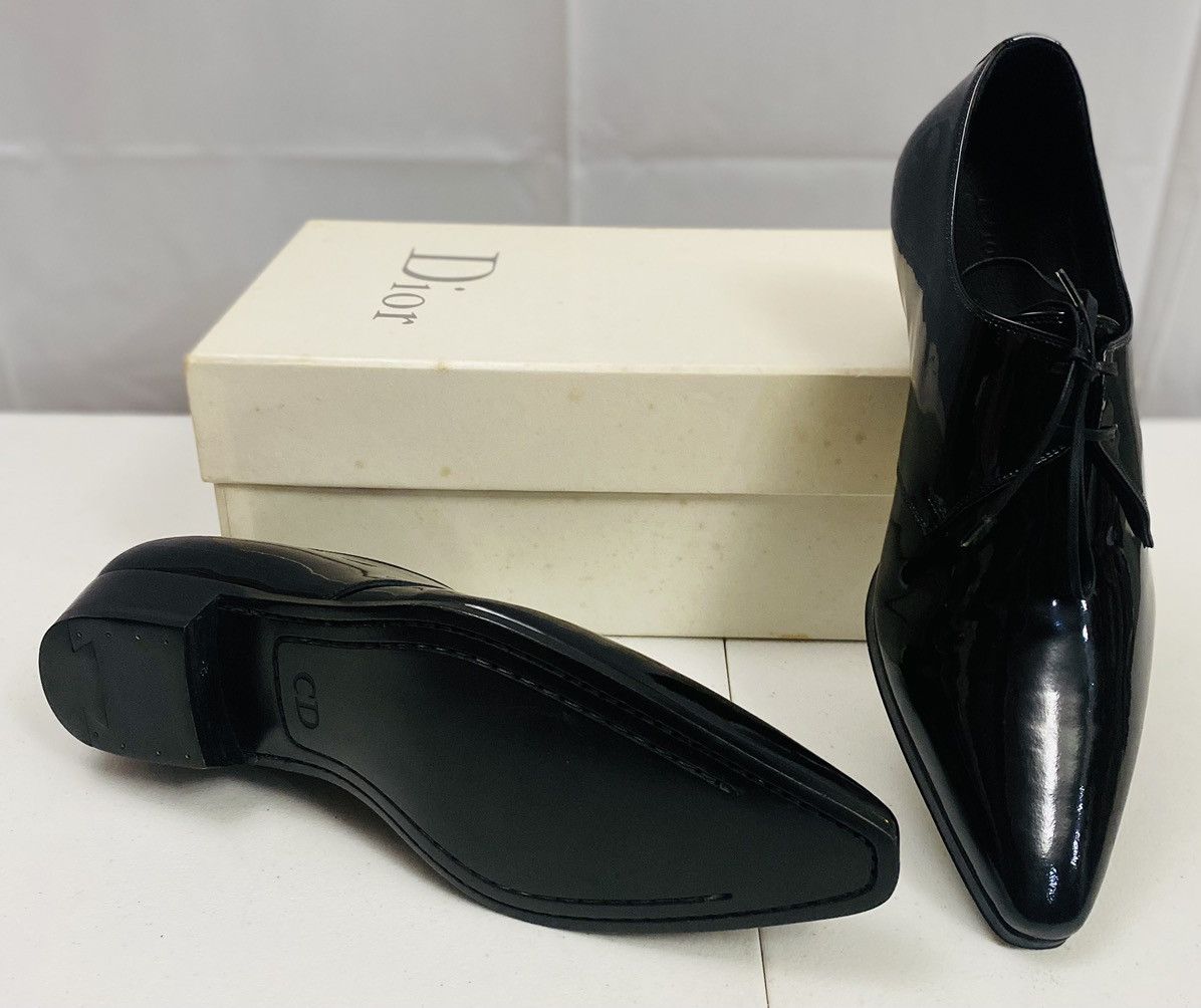 Dior Dior 🇮🇹 Black Patent Calfskin Derby Défilé Show Derby 9 New Size US 9 / EU 42 - 13 Thumbnail