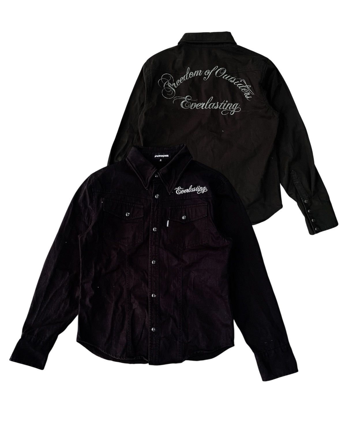 JACKROSE JACK ROSE BIKERS WAXED BUTTON UP WESTERN SHIRT Size US S / EU 44-46 / 1 - 1 Thumbnail
