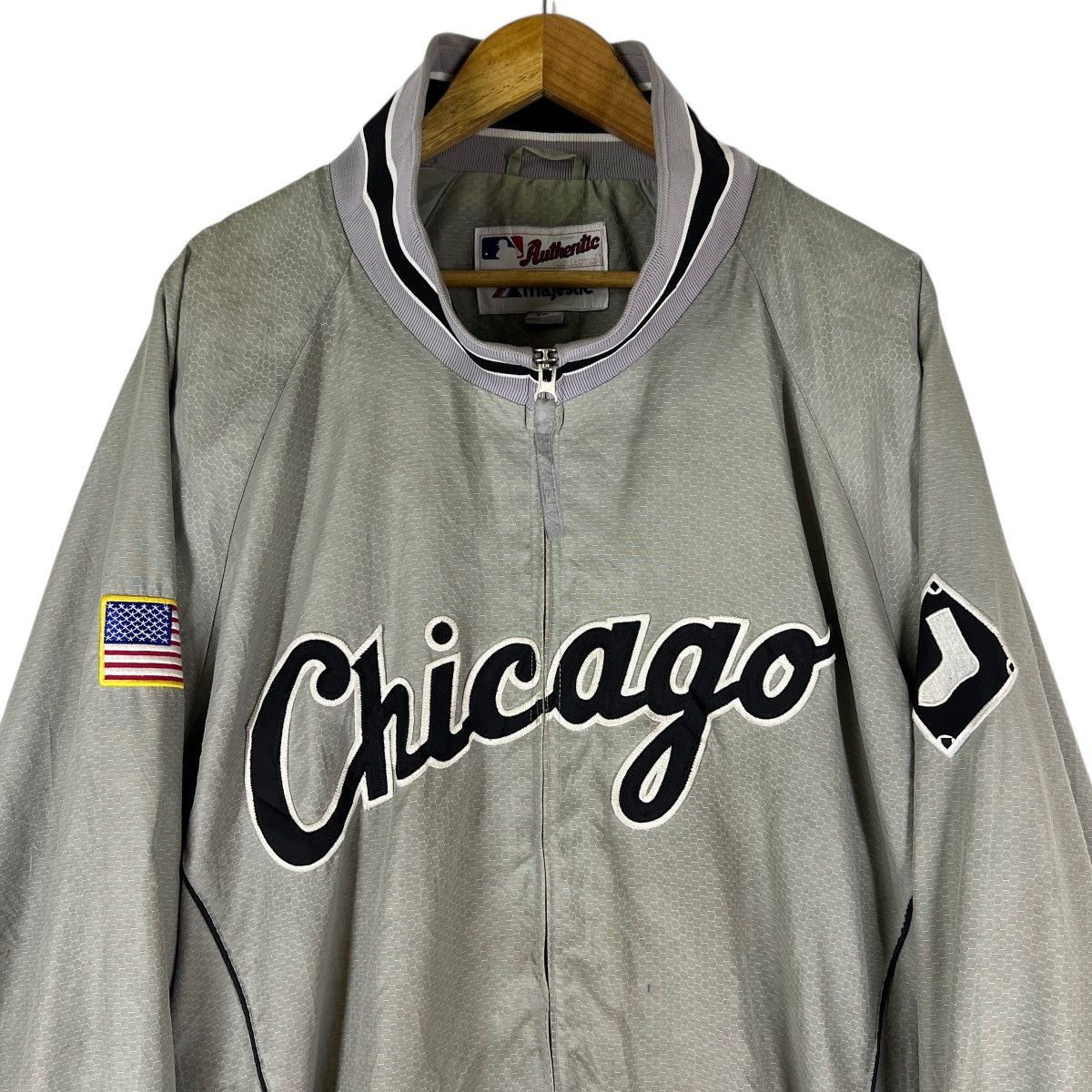 Majestic 🔥 Majestic Authentic Collection Chicago Sox Bomber Jacket Size US XXL / EU 58 / 5 - 4 Thumbnail