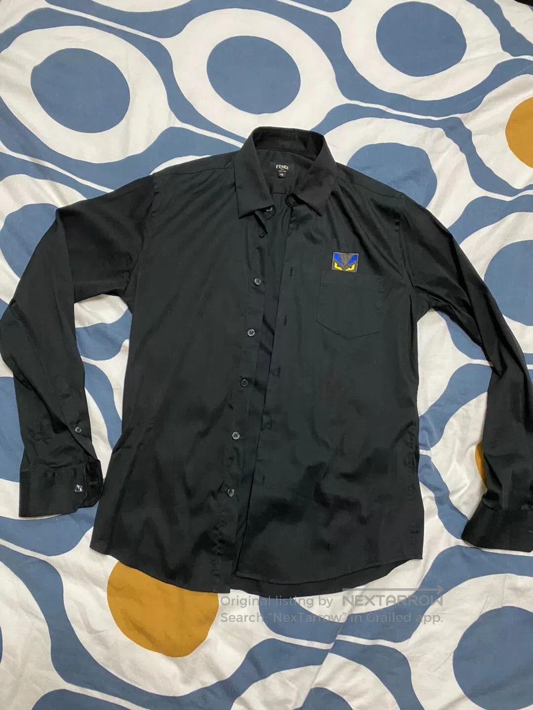 Fendi Fendi Little Monster Silk Long-Sleeve Shirt. Size US S / EU 44-46 / 1 - 1 Thumbnail