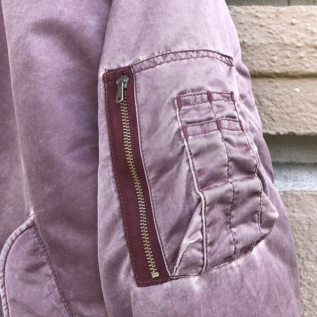 Vintage Vintage Sun Faded Ma-1 Bomber Jacket By Unique Size US M / EU 48-50 / 2 - 13 Thumbnail