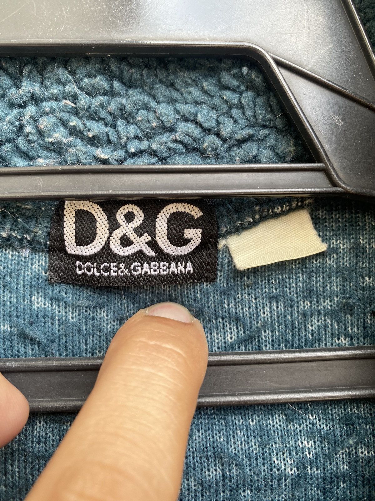 Dolce & Gabbana × Vintage Vtg 90s Dolce & Gabbana warm sherpa pullover Size US L / EU 52-54 / 3 - 5 Thumbnail