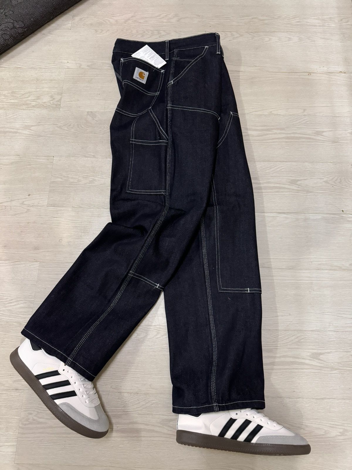Jean Double Knee Carpenter Jeans Homemade Size US 32 / EU 48 - 1 Thumbnail